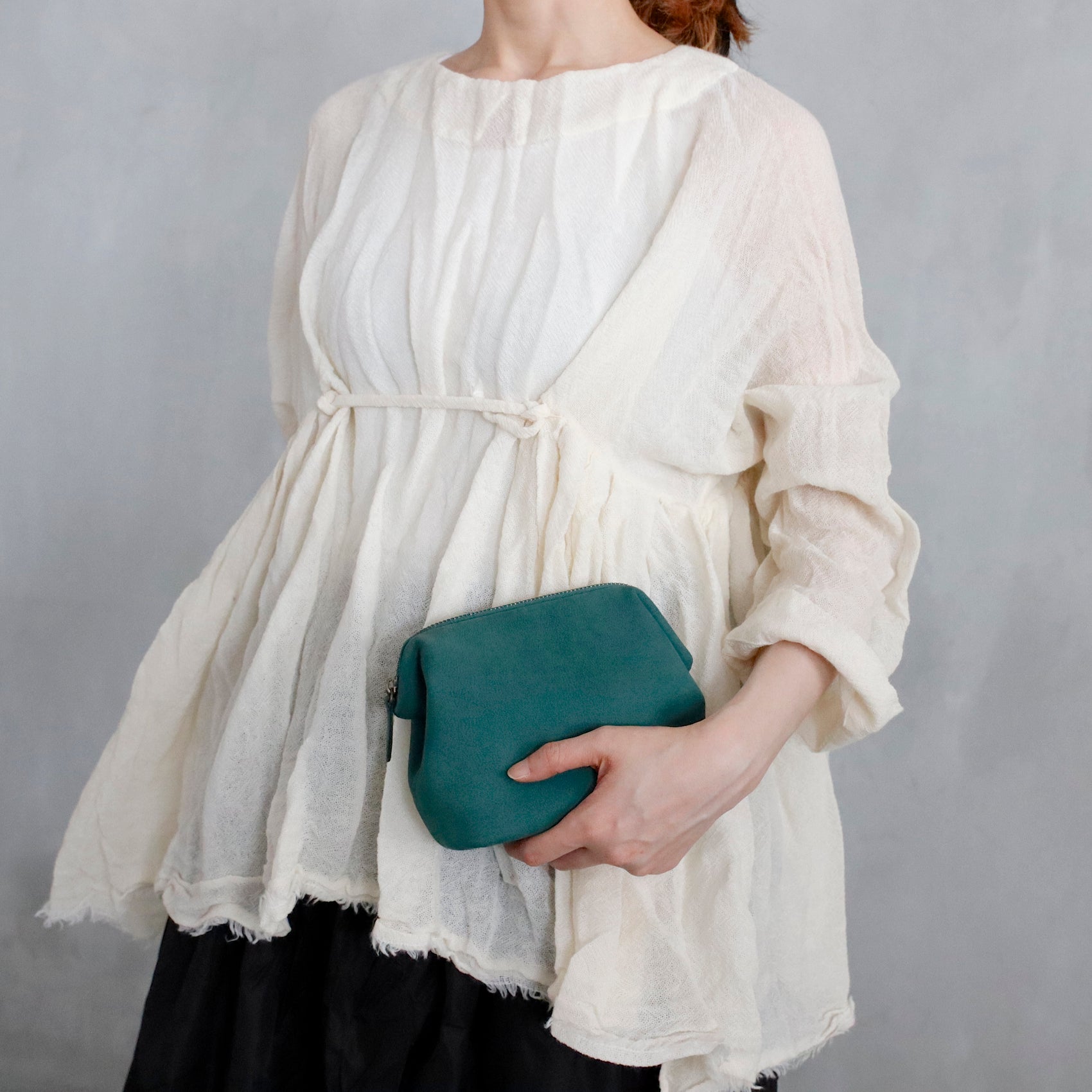 STYLE CRAFT | Green Goat Nubuck Pouch "FP-01"