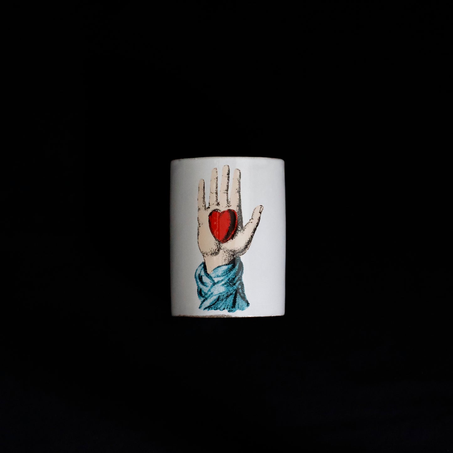 “John Derian” Heart in Hand Vase