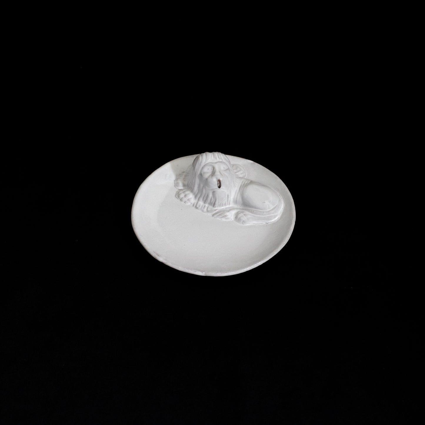 Lion Incense Holder on Saucer