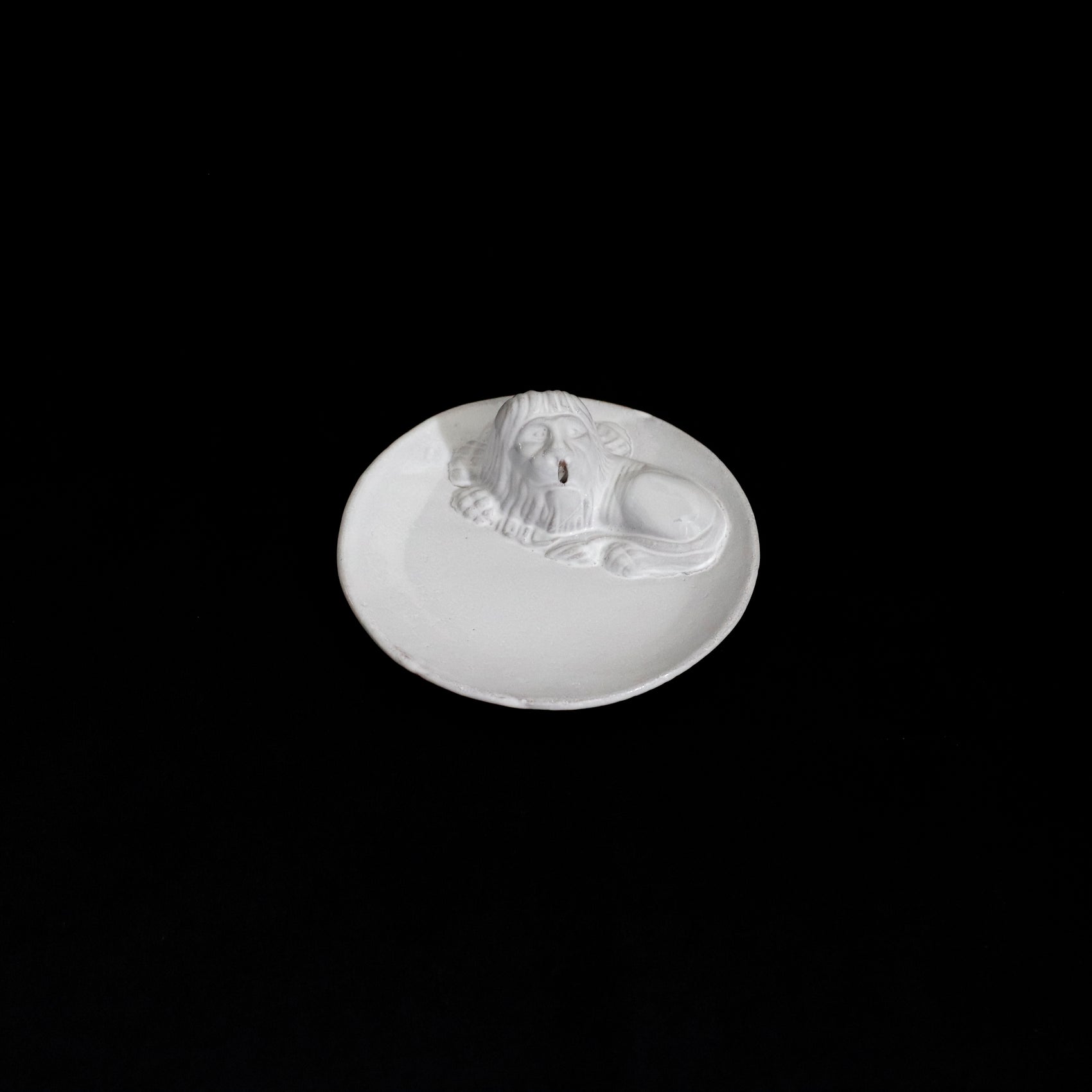 Lion Incense Holder on Saucer