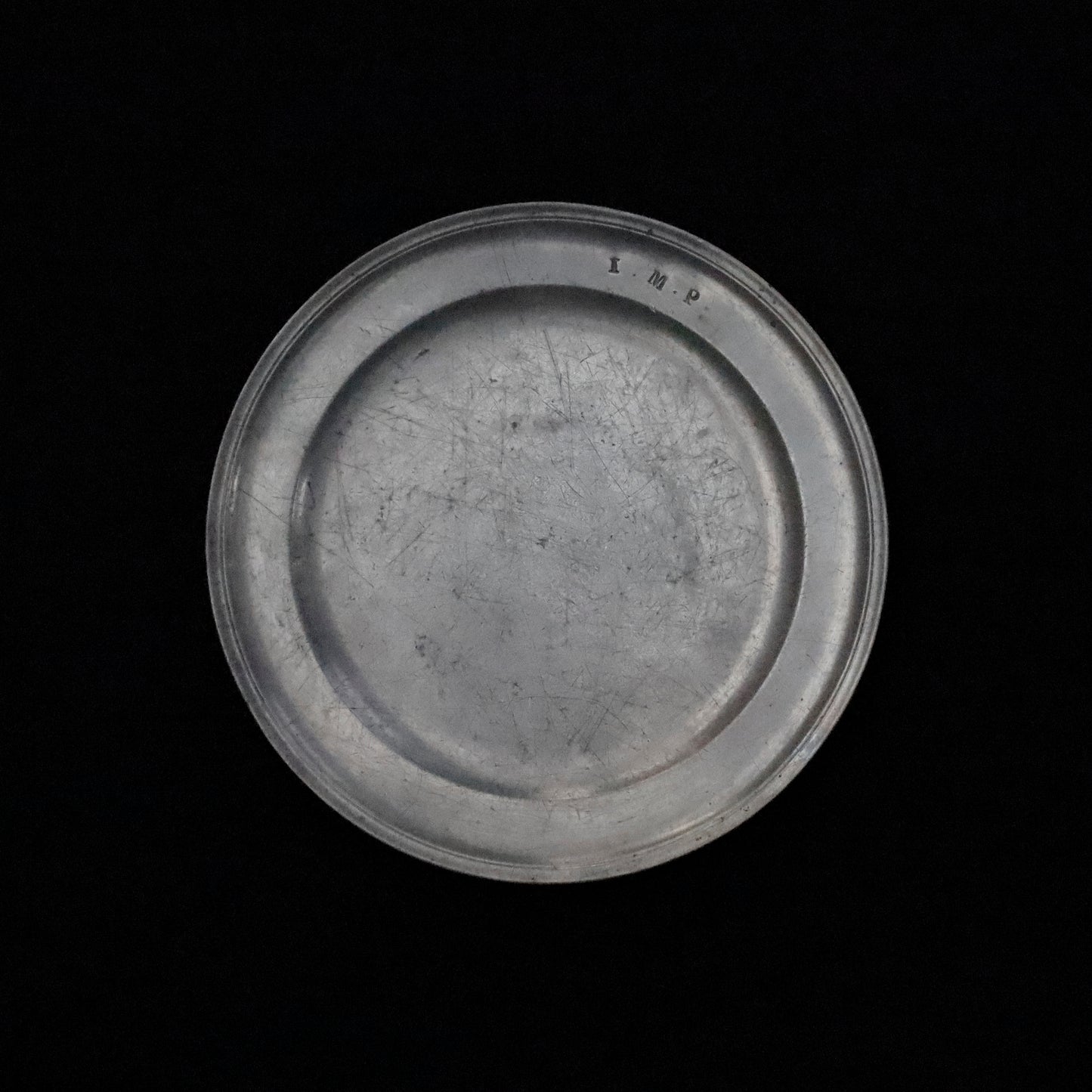 PEWTER PLATE “I.M.P”