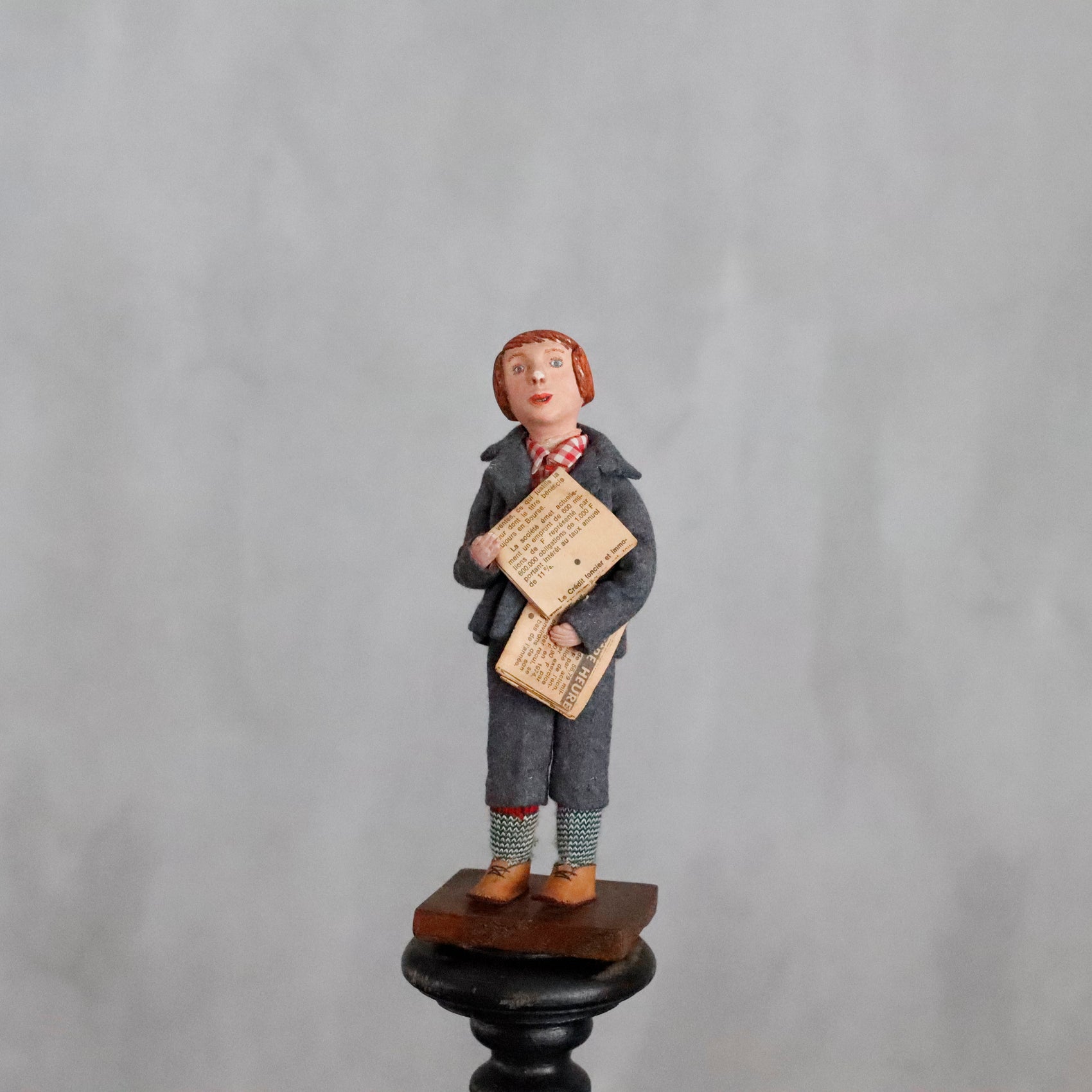 Vintage | Breaking News Delivery Boy Figurine