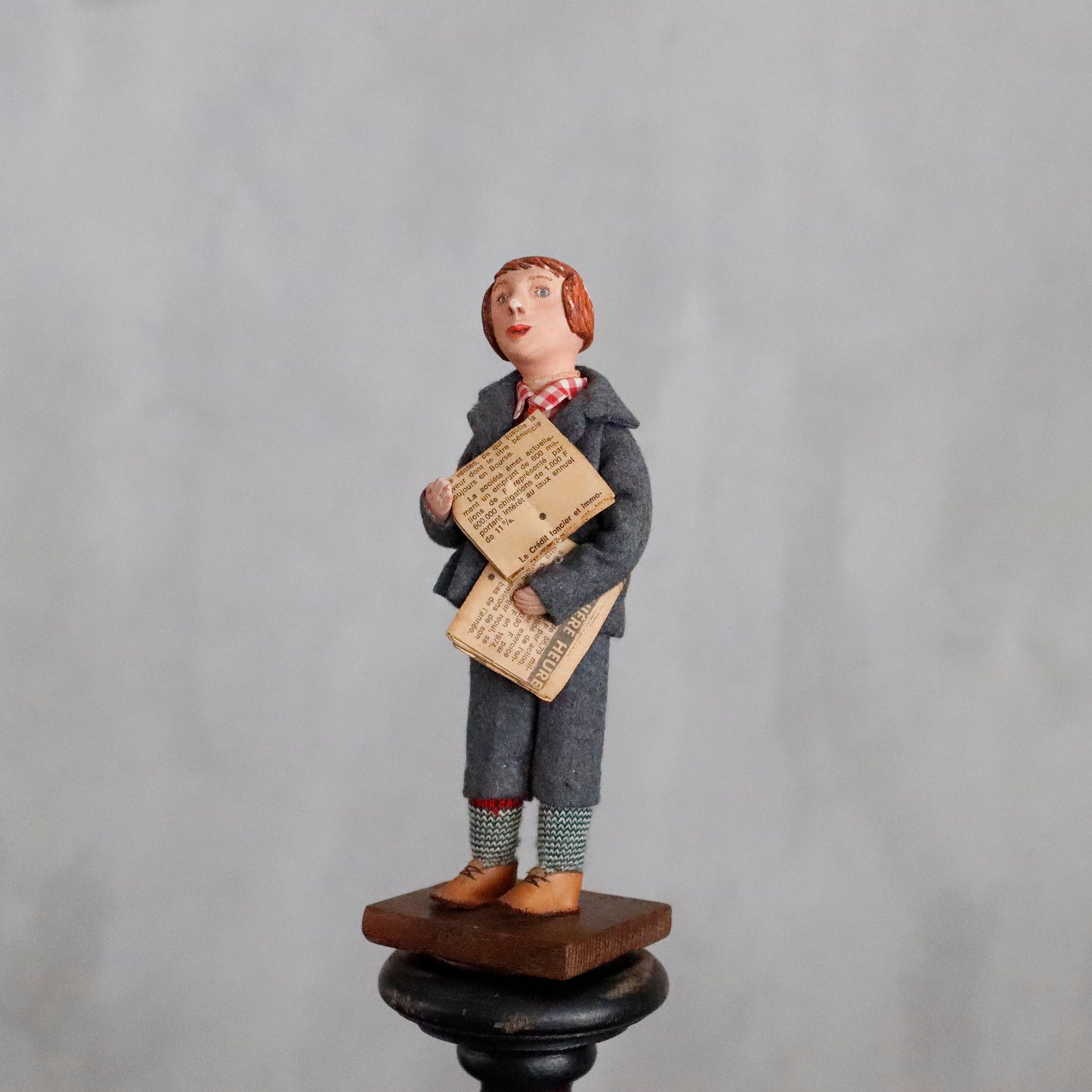 Vintage | Breaking News Delivery Boy Figurine