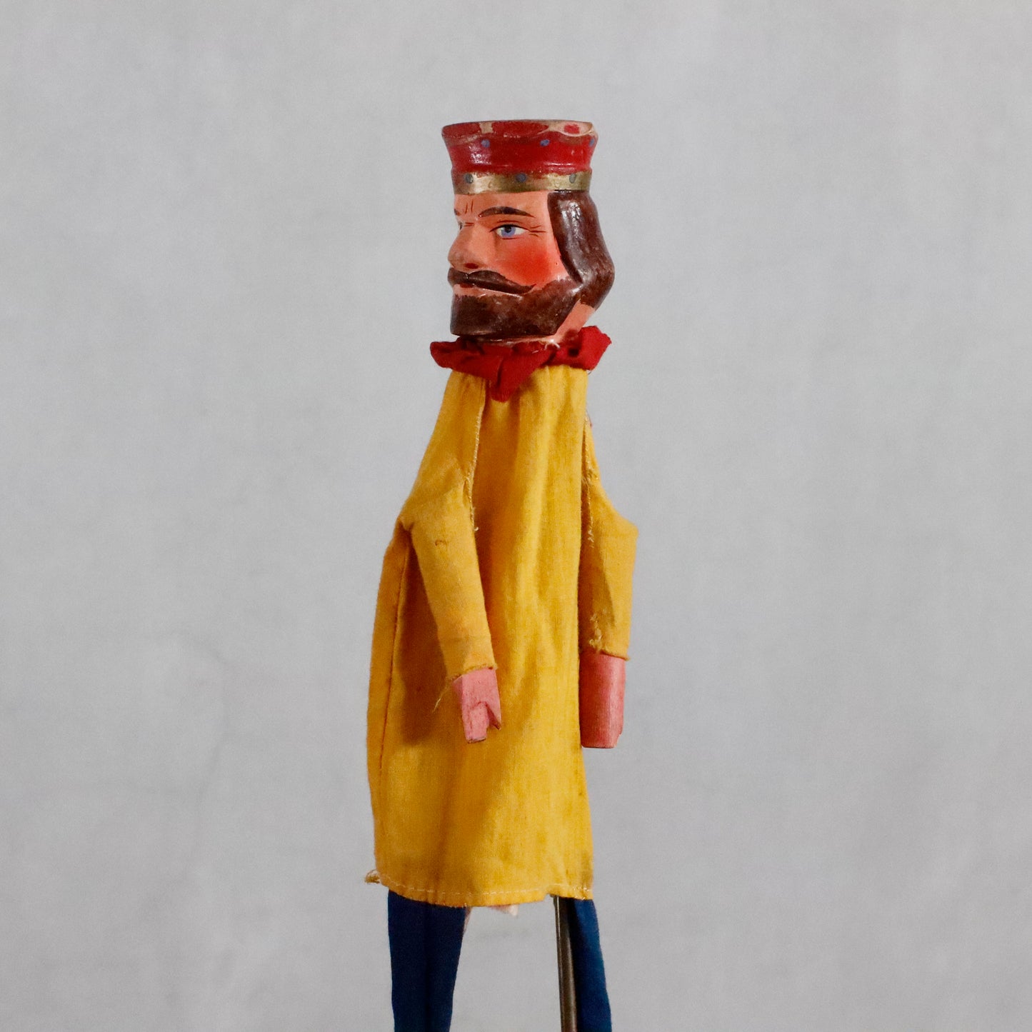 Punch and Judy | hand carved "KING" puppet theatre