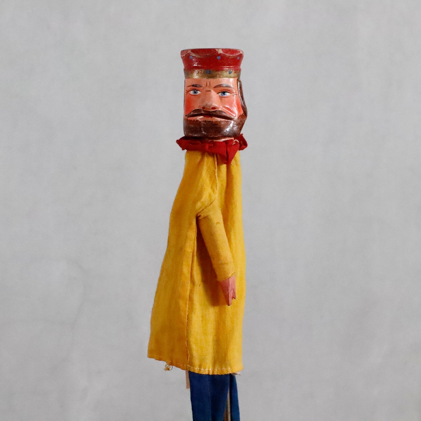 Punch and Judy | hand carved "KING" puppet theatre