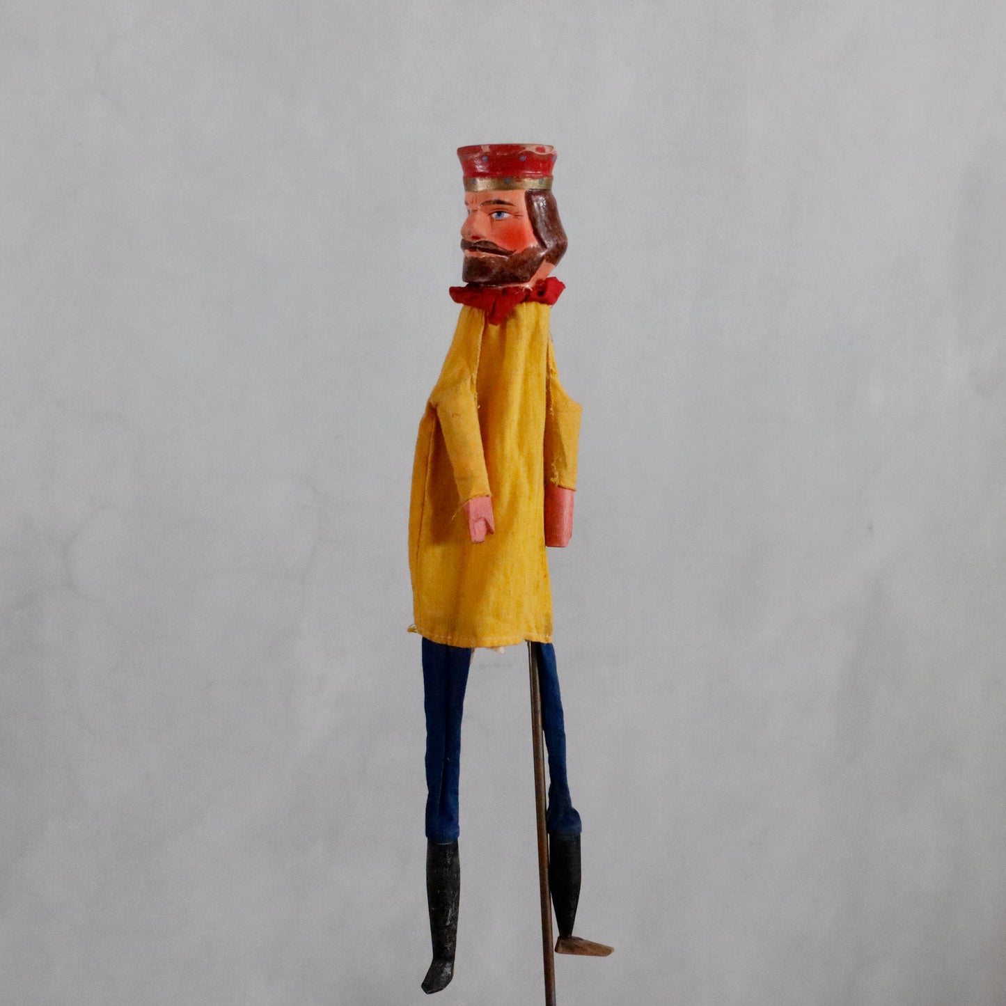 Punch and Judy | hand carved "KING" puppet theatre