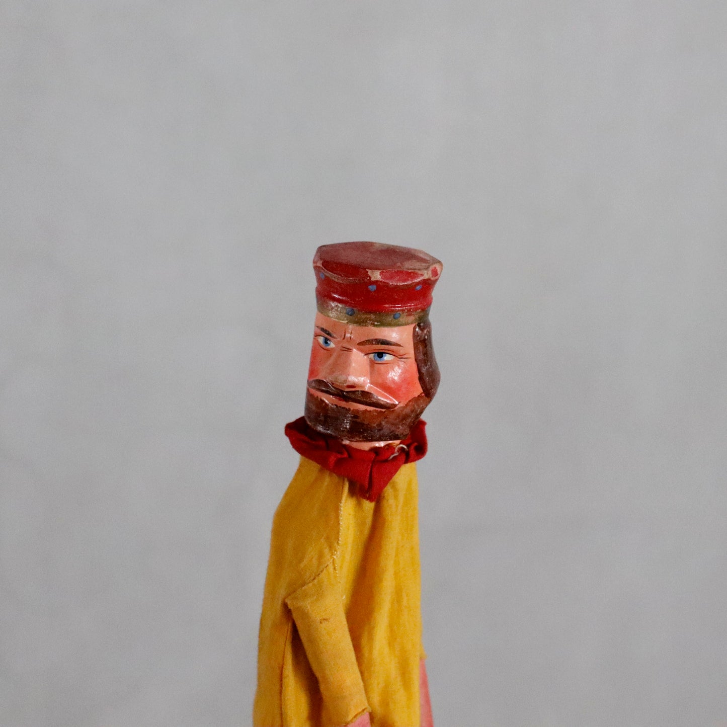 Punch and Judy | hand carved "KING" puppet theatre