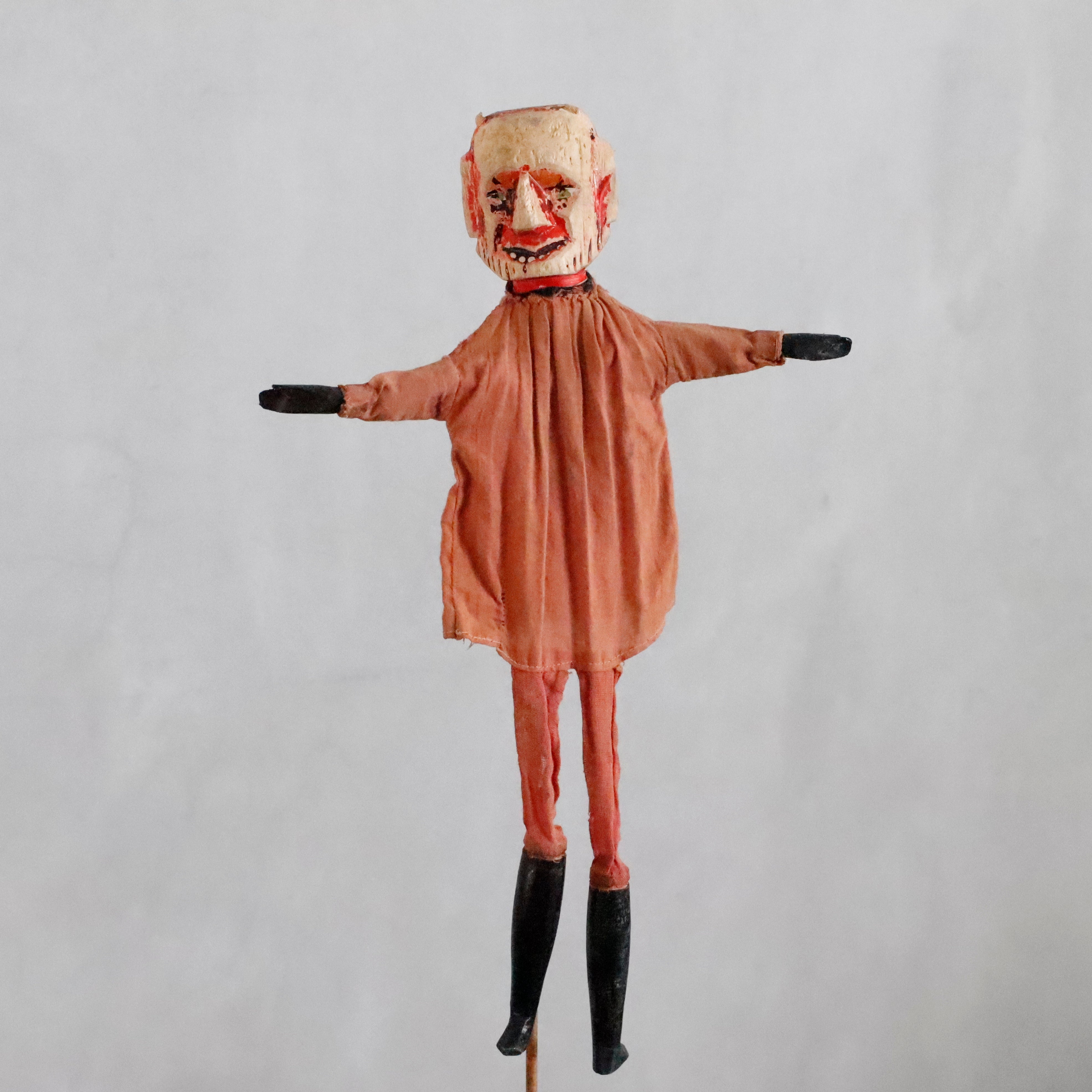 ス*ー様 ビンテージ　パペット人形　デビル　ピエロ　おばあちゃん　お姫様　警察官 Punch and Judy | hand carved 