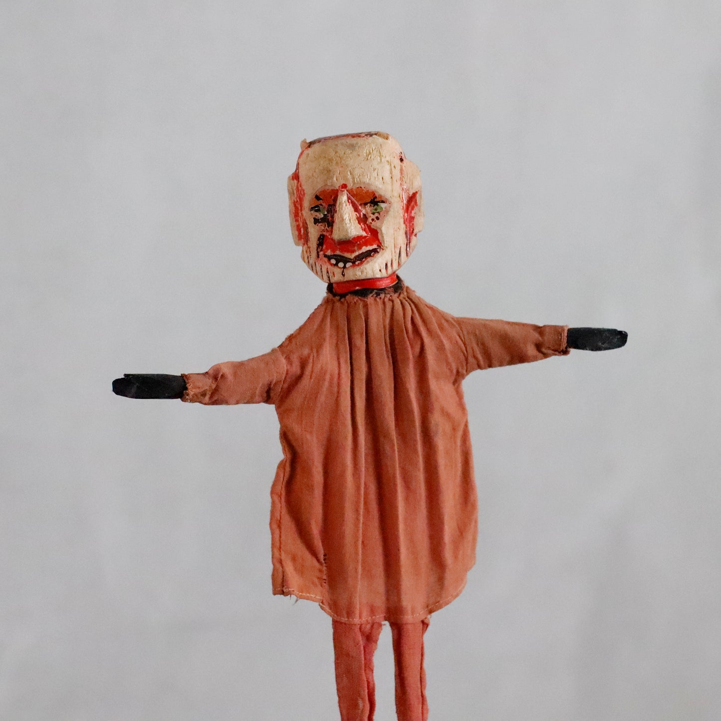 Punch and Judy | hand carved "DEVIL" puppet theatre