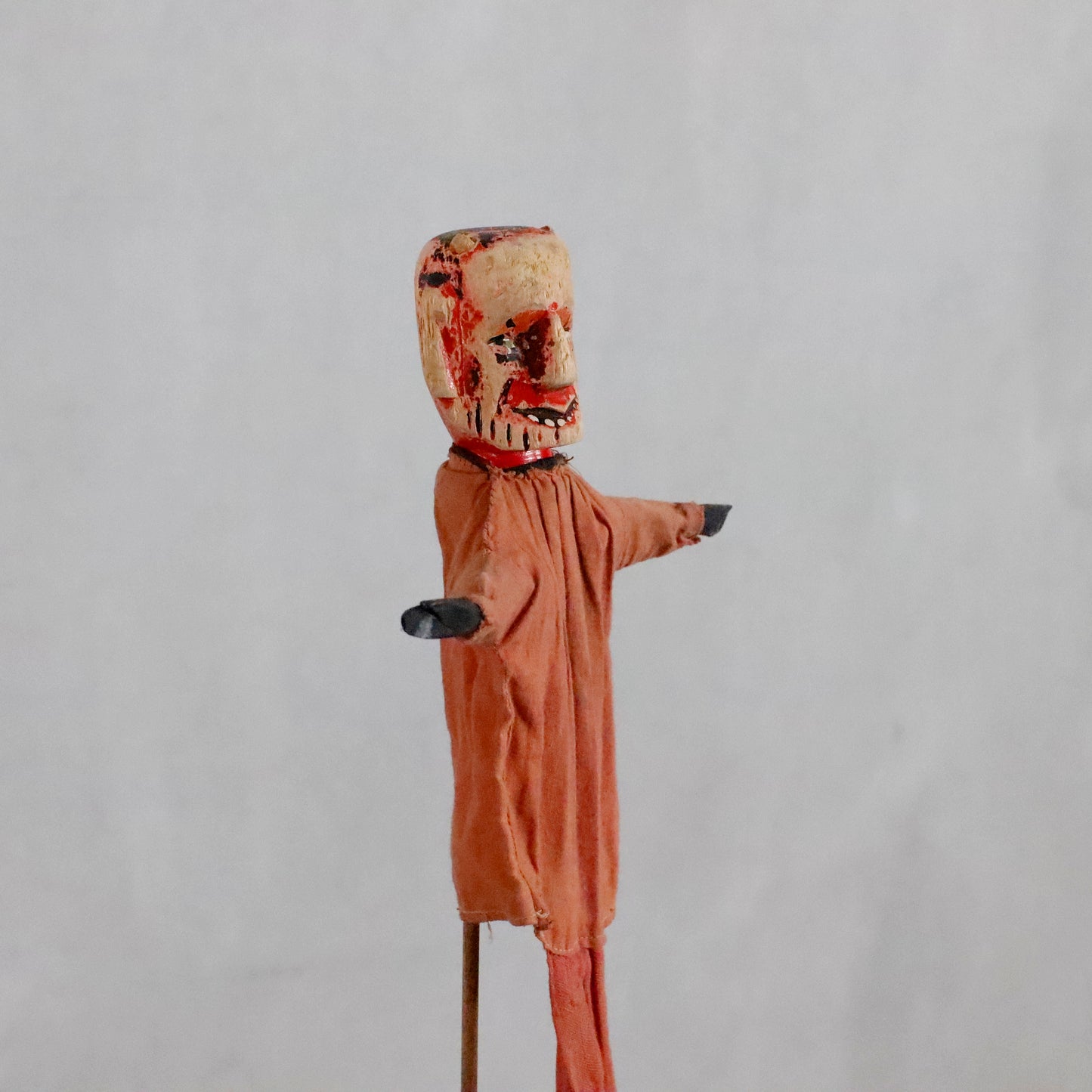Punch and Judy | hand carved "DEVIL" puppet theatre