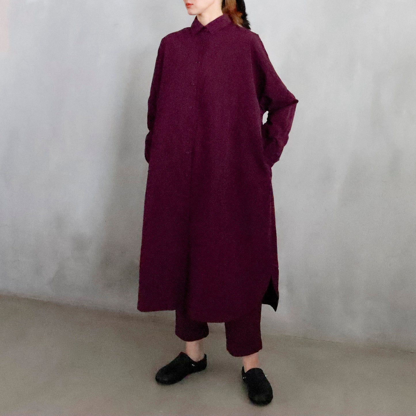 CASEY/CASEY | YURI DRESS ー BLACKBERRY