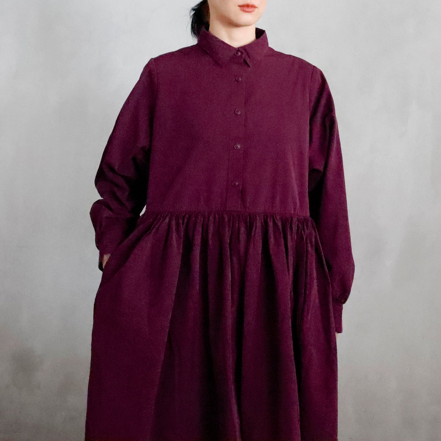 CASEY/CASEY | ETHAL DRESS ー BLACKBERRY