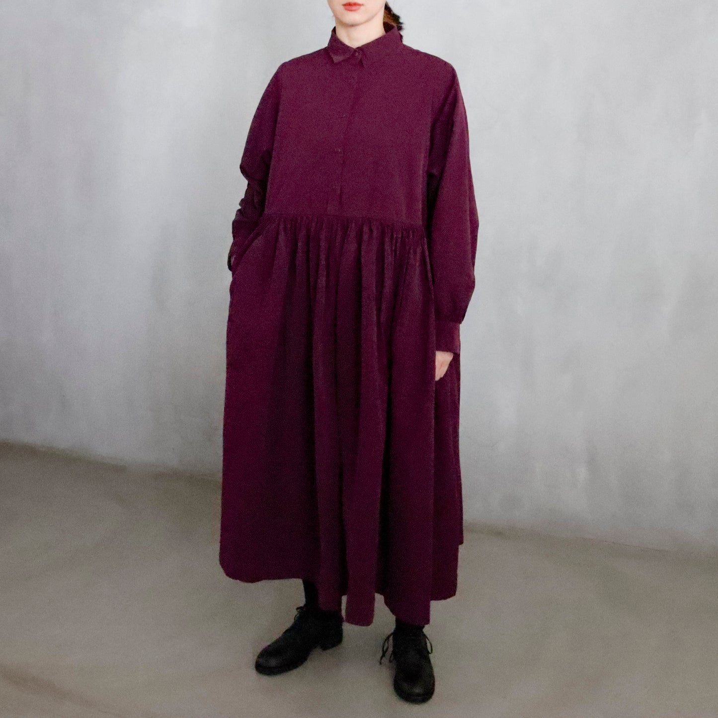 CASEY/CASEY | ETHAL DRESS ー BLACKBERRY