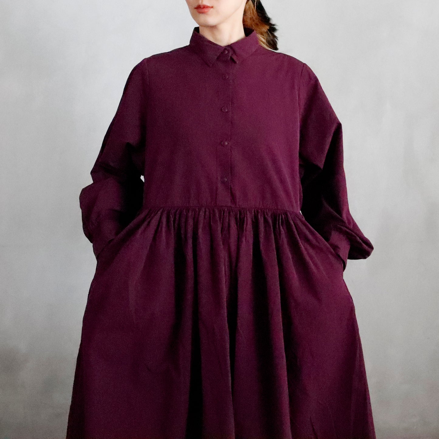 CASEY/CASEY | ETHAL DRESS ー BLACKBERRY