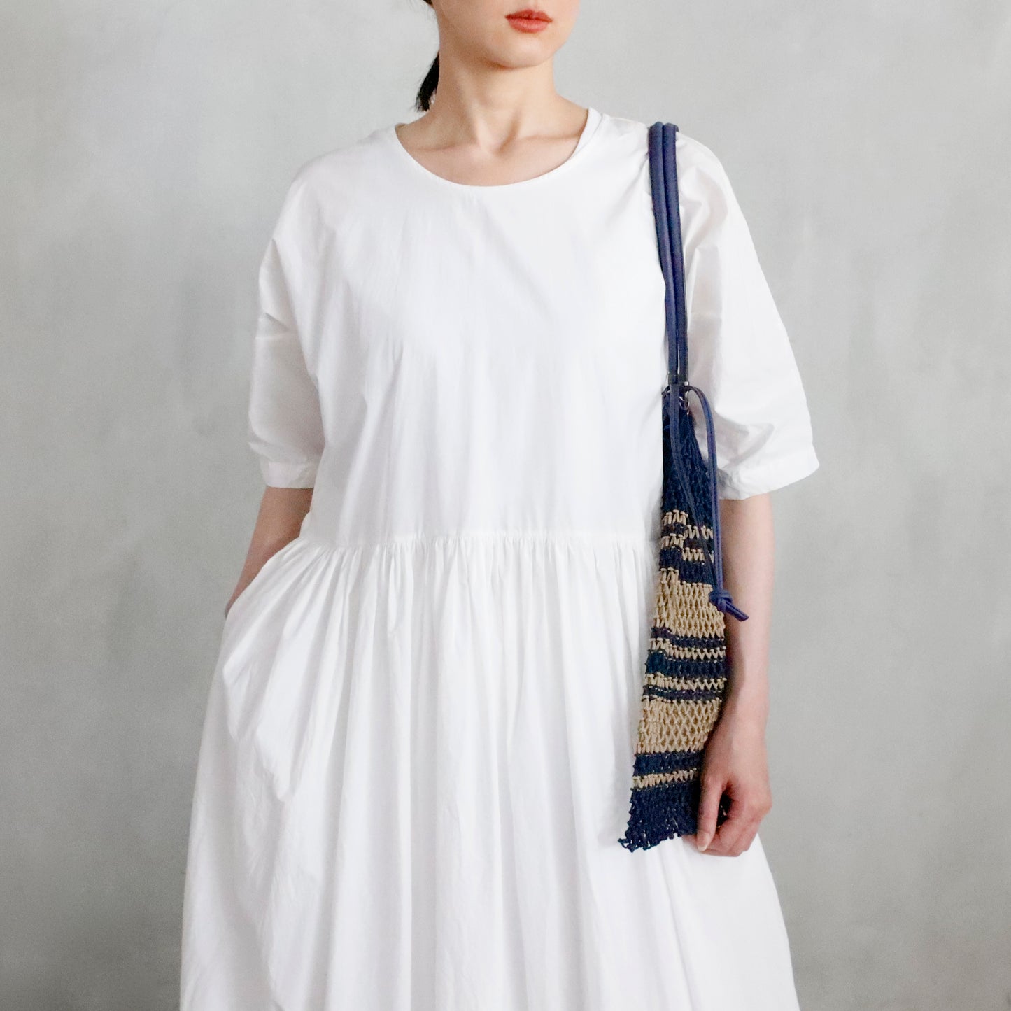 CP NET BAG ― NAVY / BEIGE