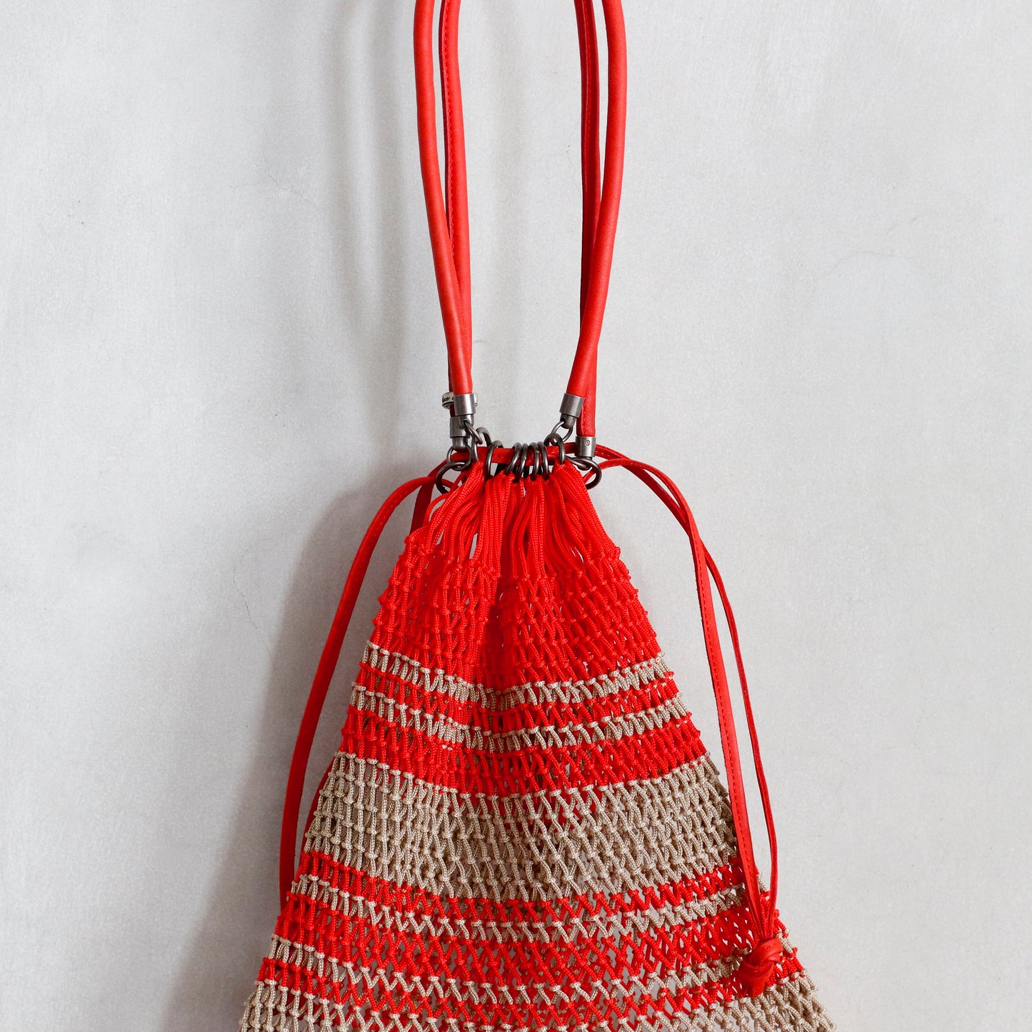 CP NET BAG ― RED / BEIGE