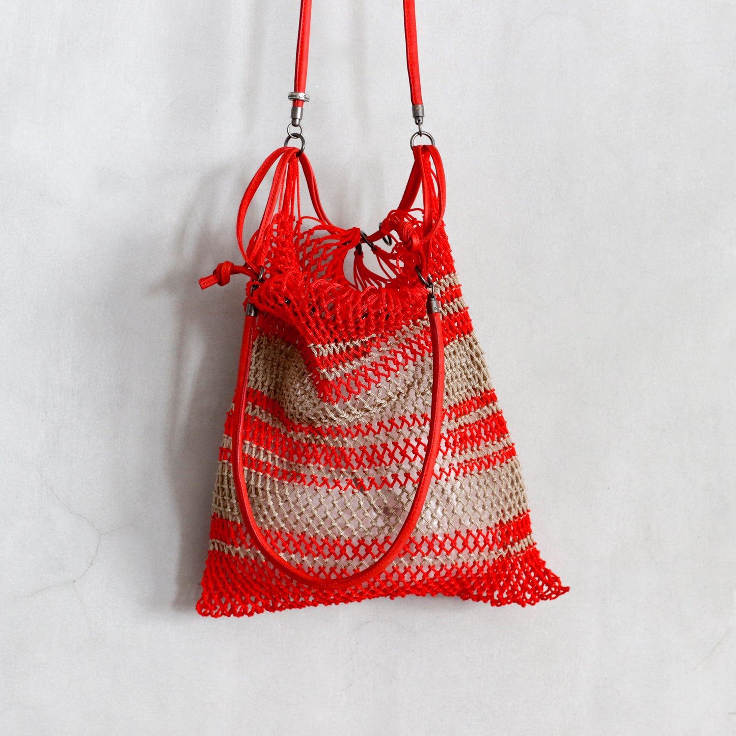 CP NET BAG ― RED / BEIGE