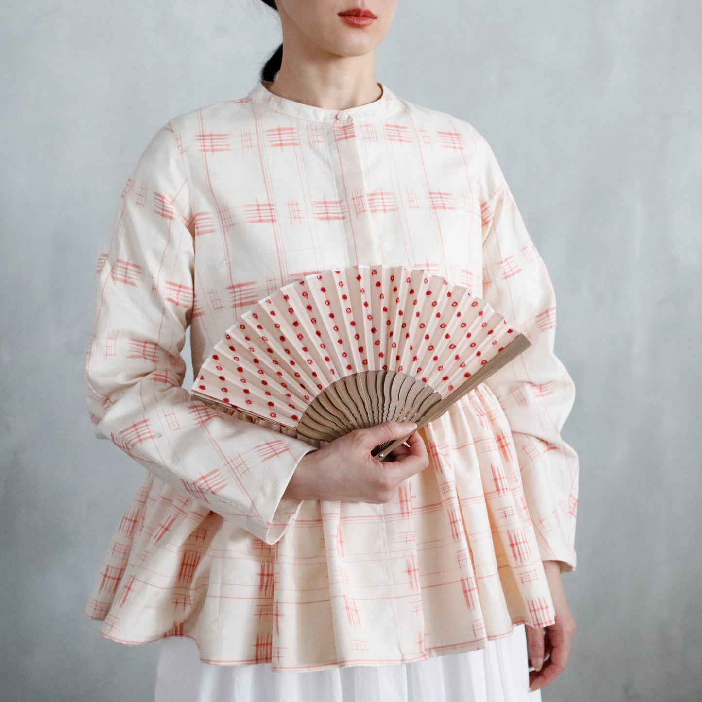 CP SENSU / FOLDING FAN - RED DOTS