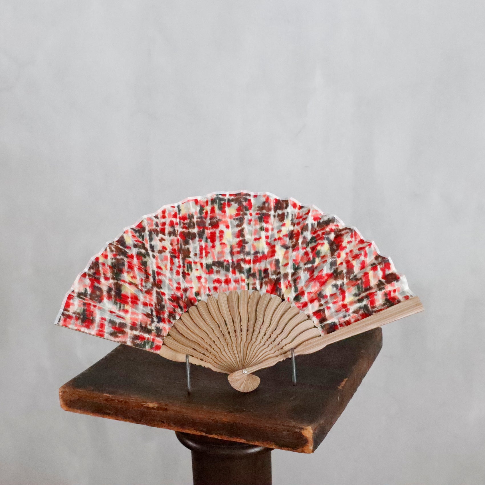 CP SENSU / FOLDING FAN ー RED CHECK