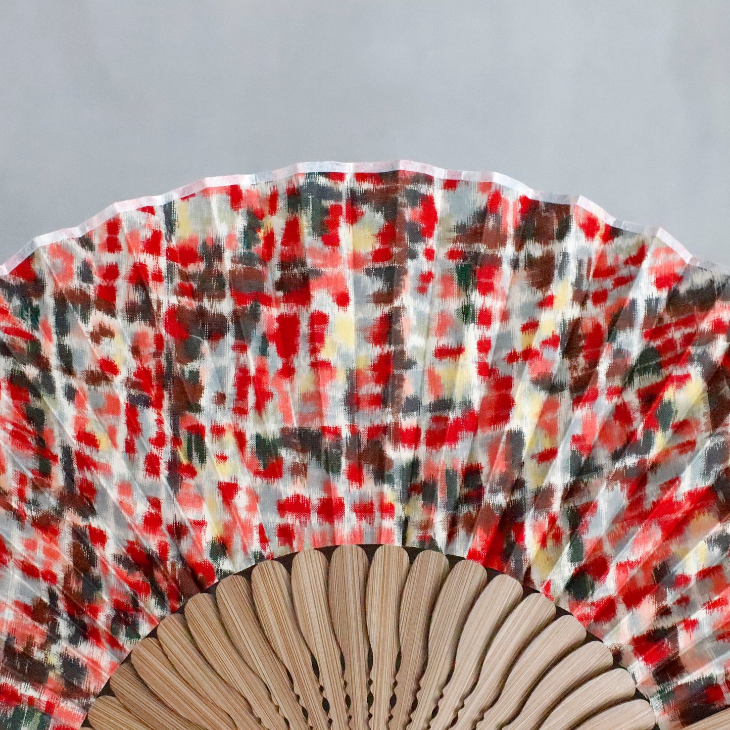 CP SENSU / FOLDING FAN - RED CHECK