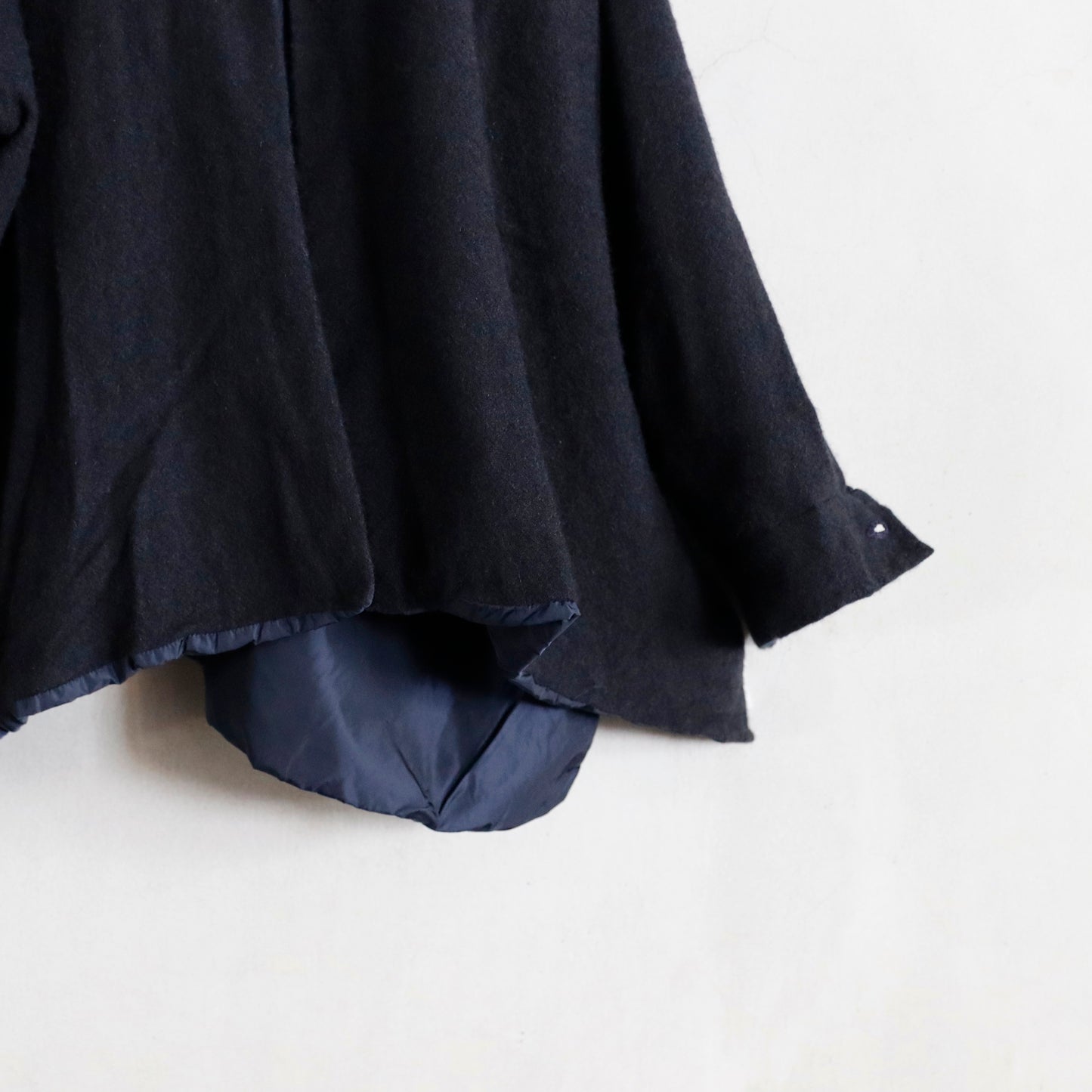 reversible shirt jacket larghissima corta double lavata - blue / dark gray