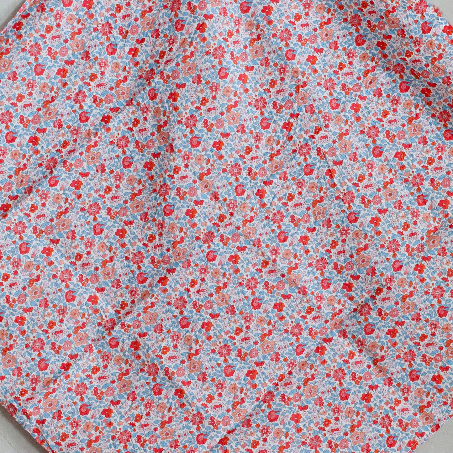 handkerchief medio lavato - red flower