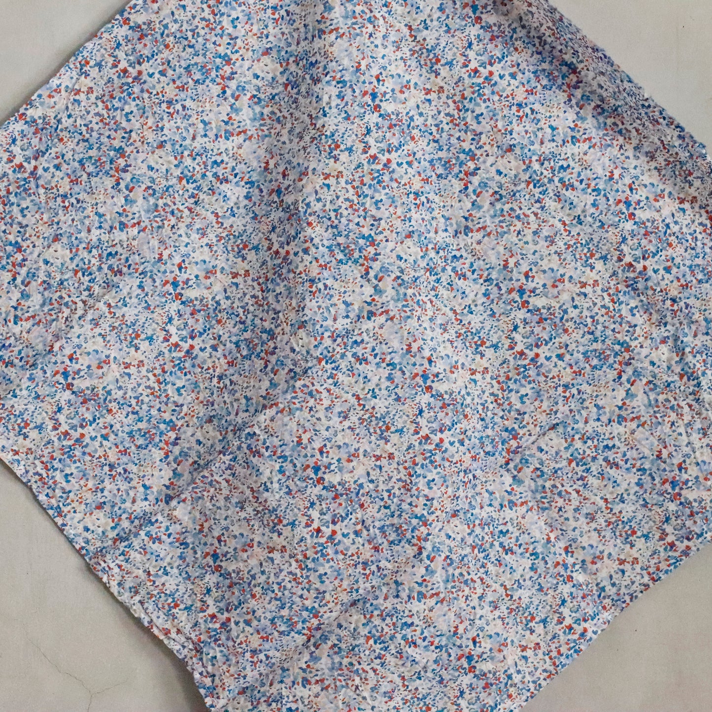 handkerchief medio lavato - blue flower