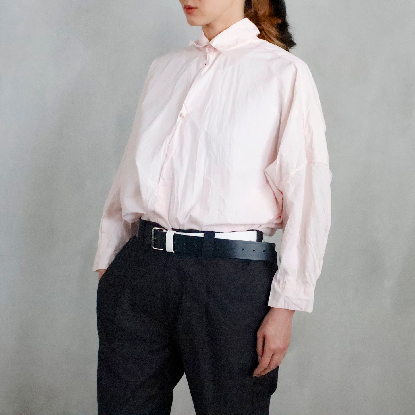 daniela gregis | leather belt dimirtillo sfoderata