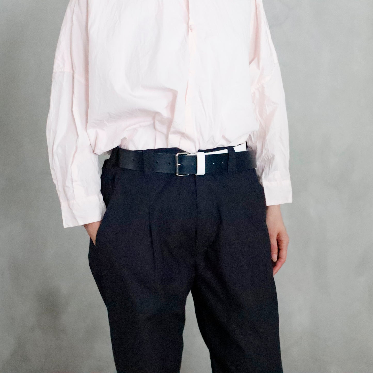 daniela gregis | leather belt dimirtillo sfoderata