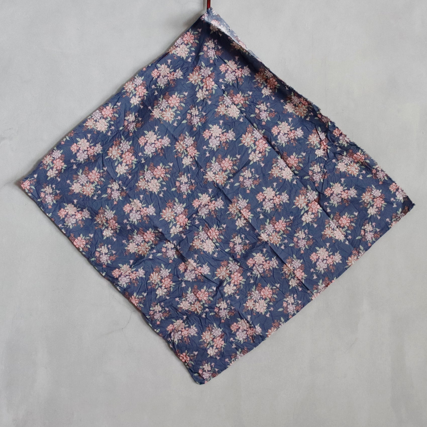 handkerchief medio lavato - blue flower