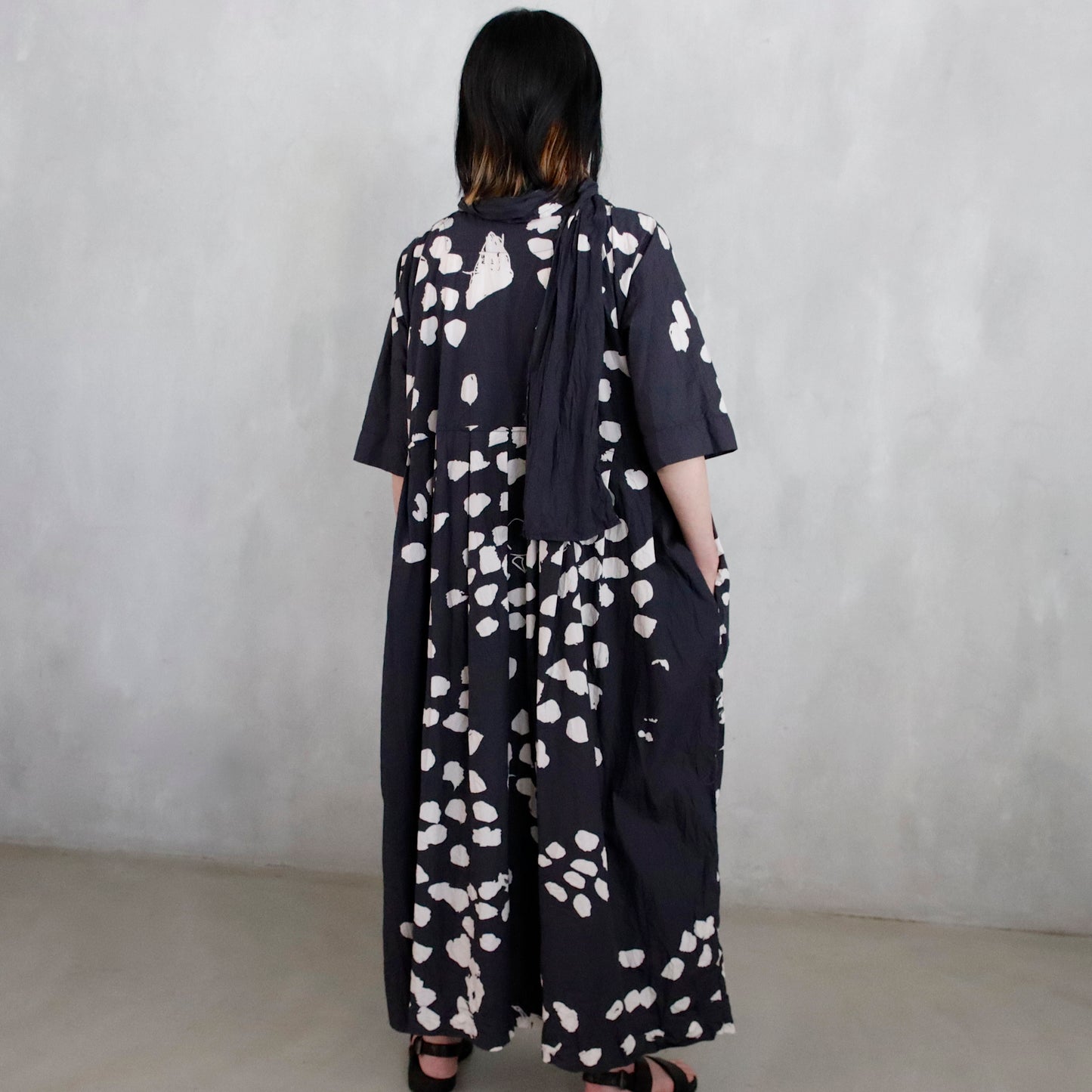 working dress but washed — blue coral drawing