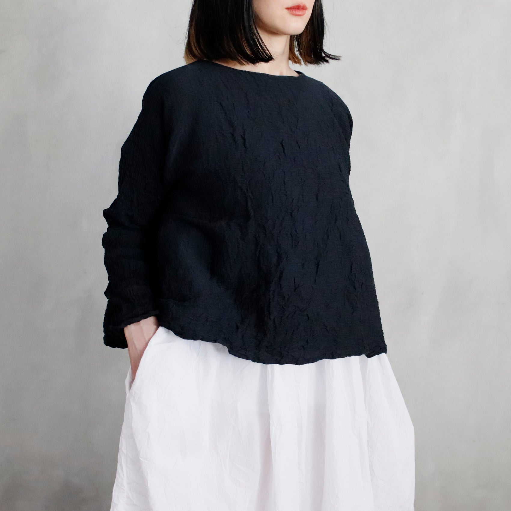blouse olma lavata ― black