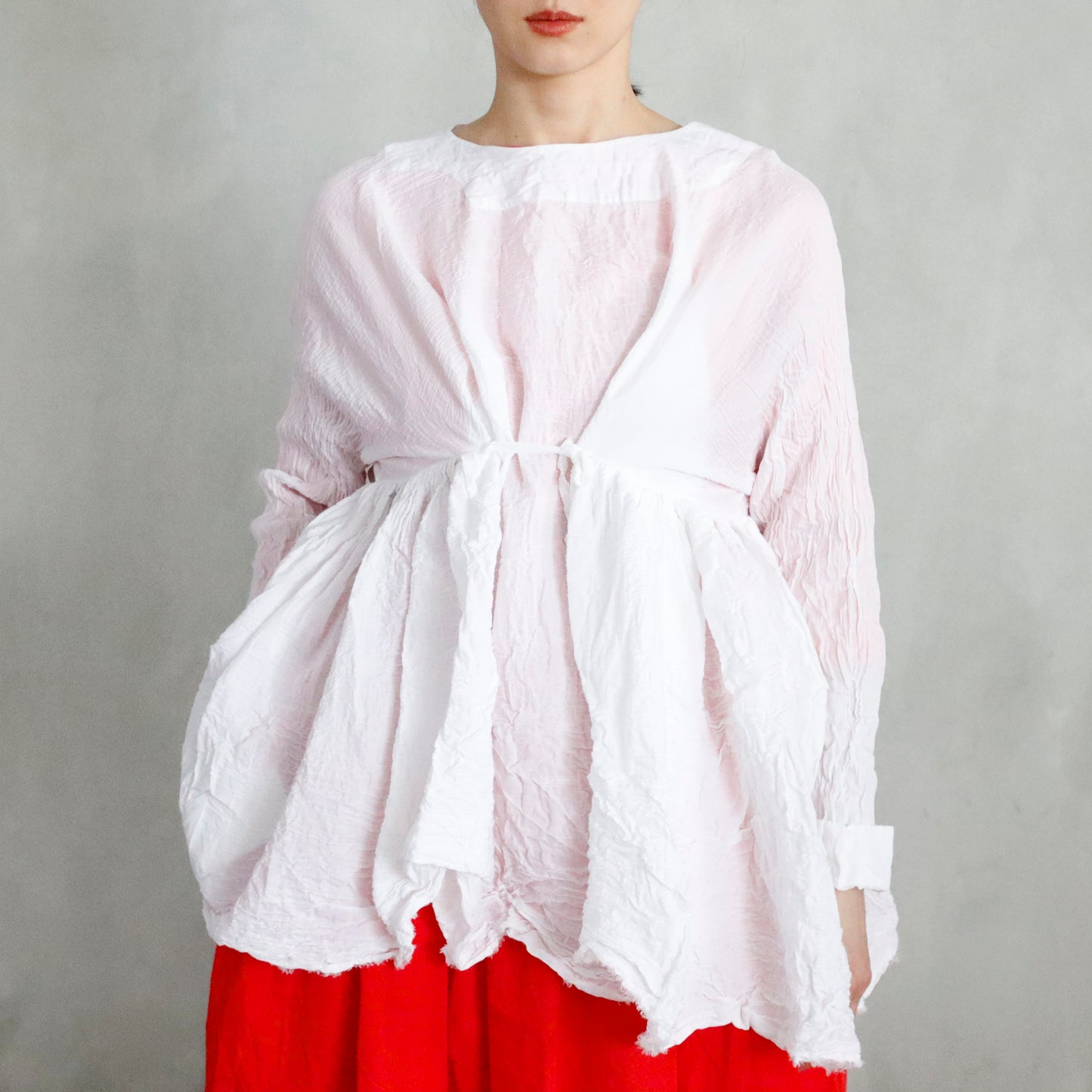 blouse newpride ma cm washed - optical white
