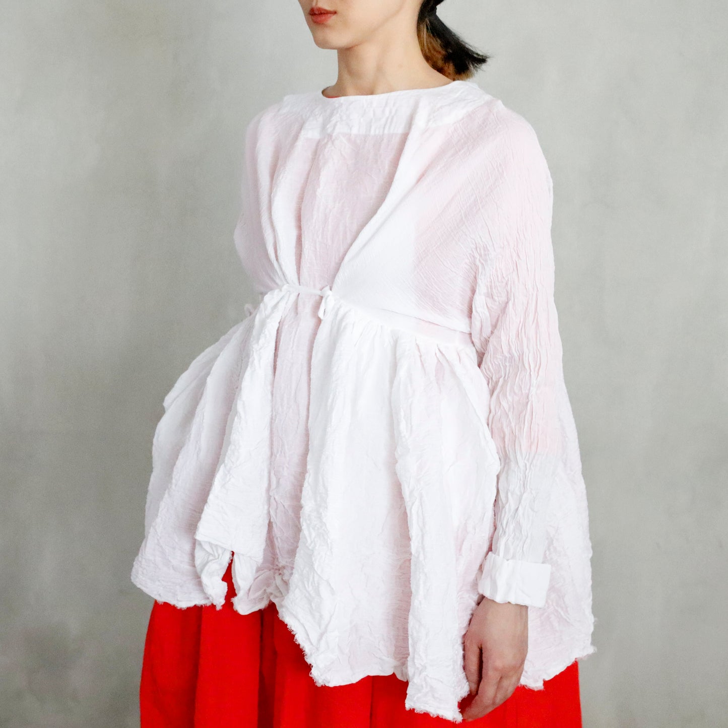 blouse newpride ma cm washed - optical white