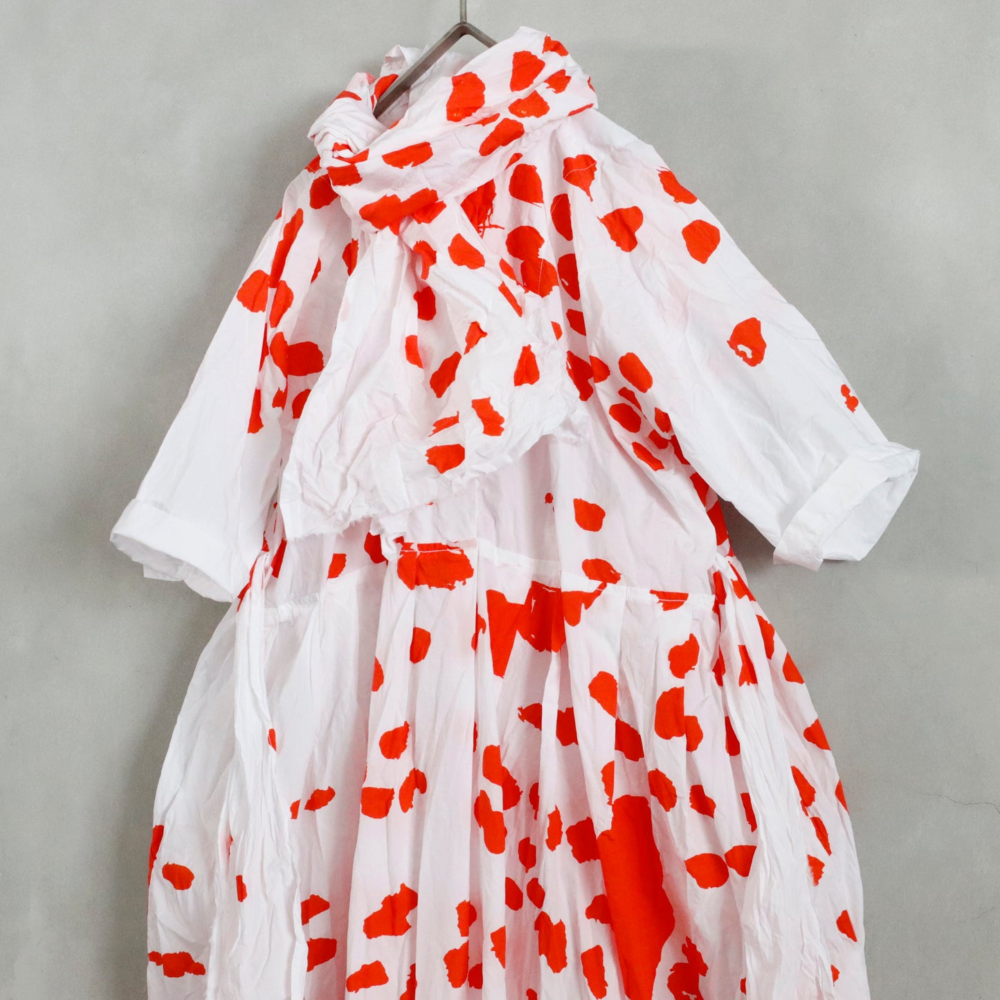 shawl 1/2 lavato ― orange coral drawing