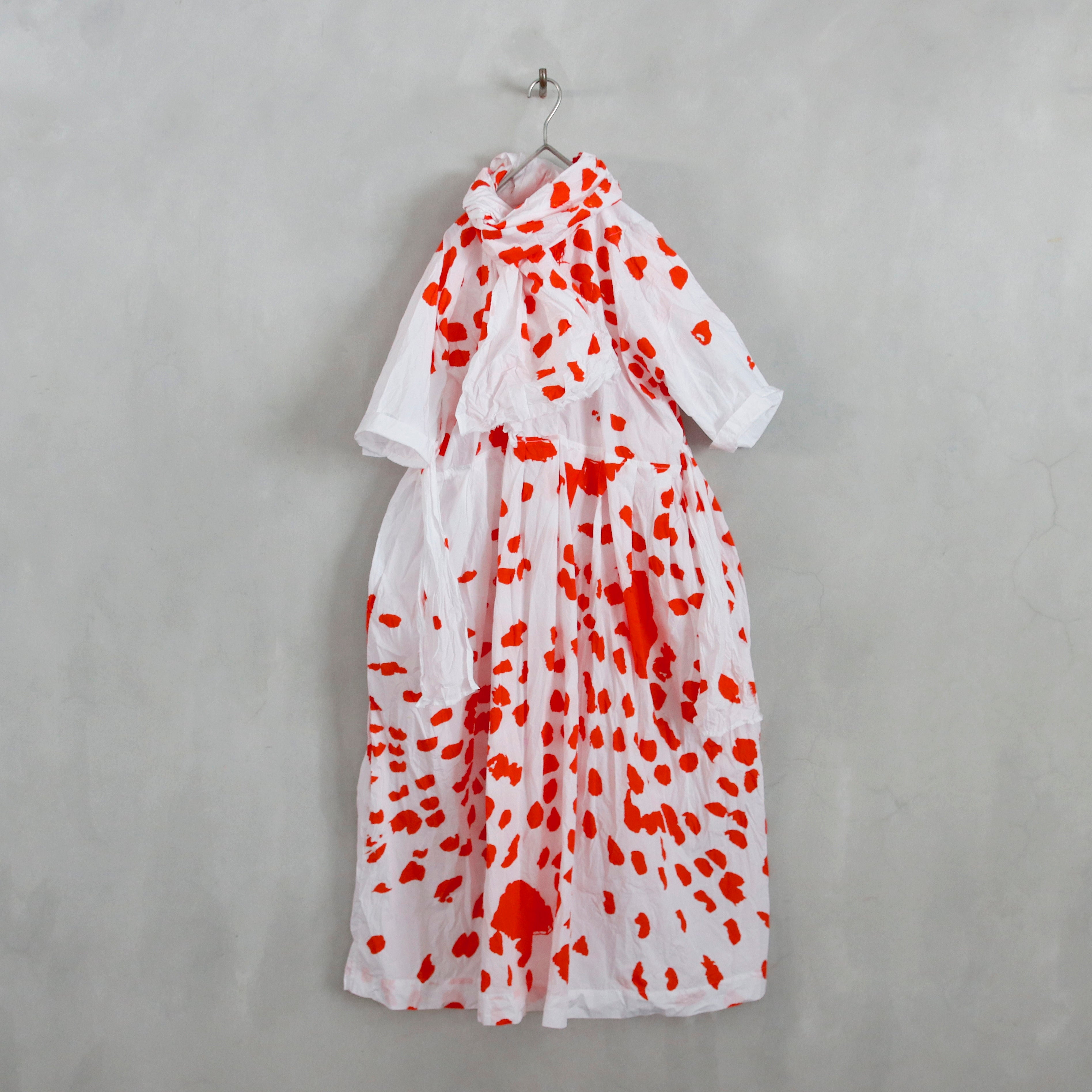 shawl 1/2 lavato ― orange coral drawing – VISIONS