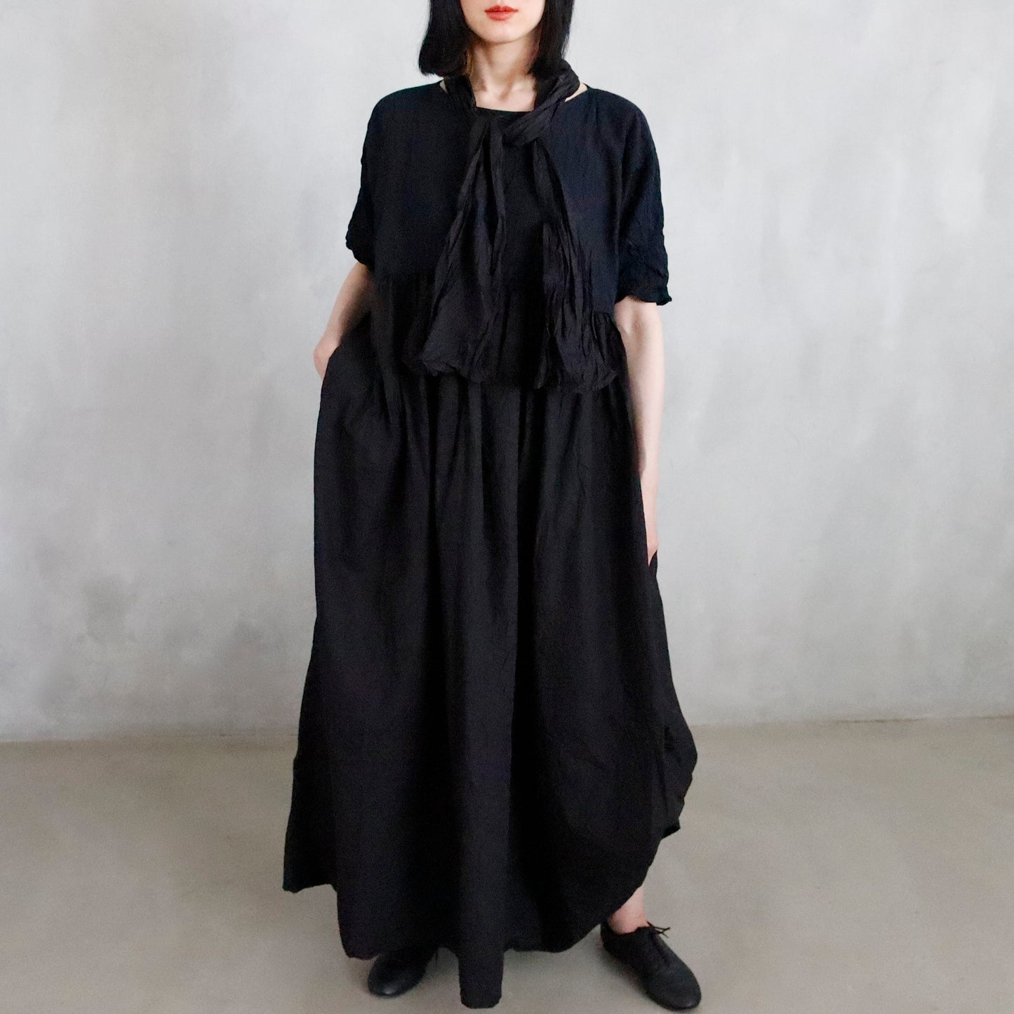 dress that has been washed and is stained - black