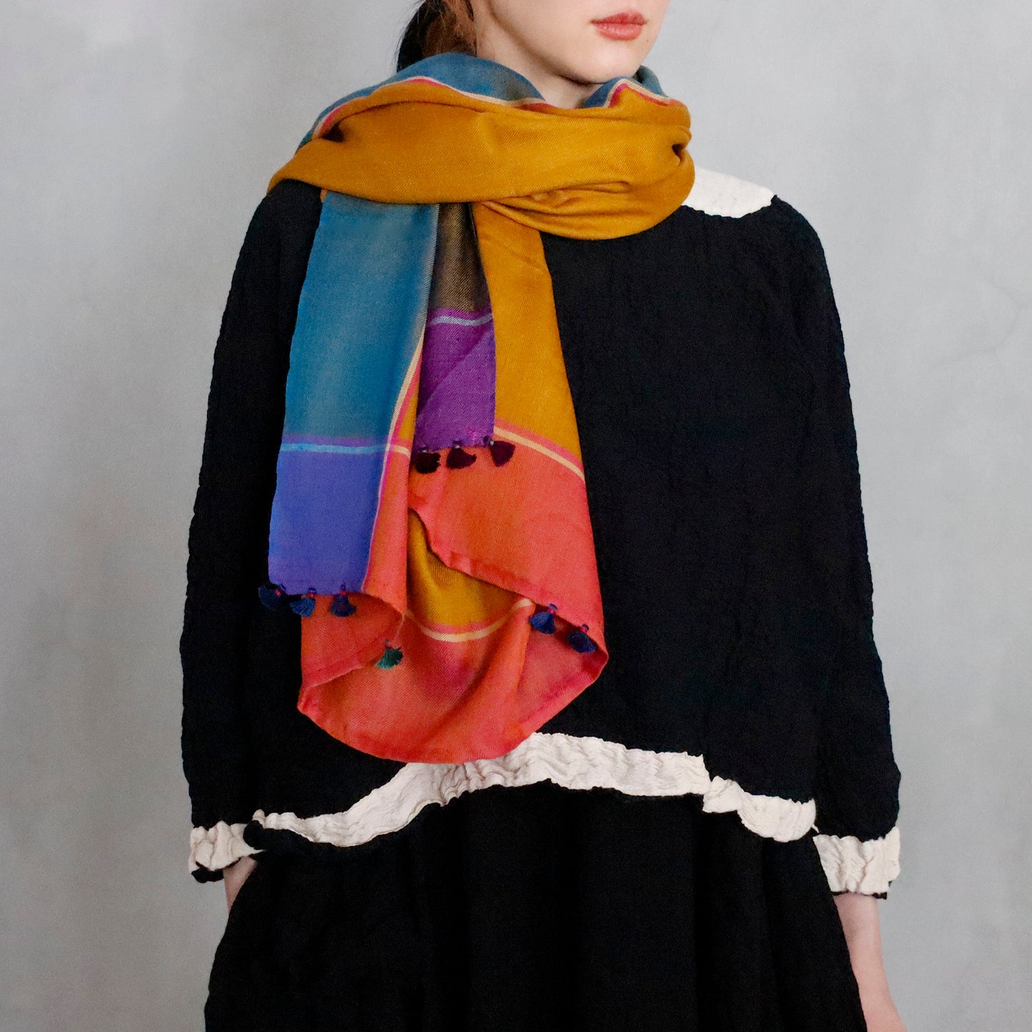 INJIRI | "Miraj" Cashmere Scarf #140