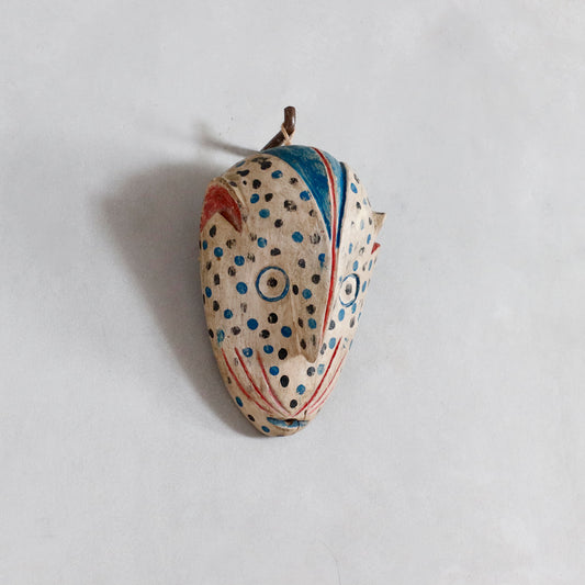 Vinatge | Leopard Mask / White & Blue (Dance)