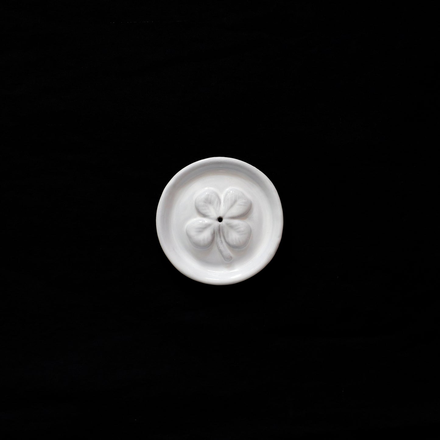 ASTIER de VILLATTE | Chance Incense Holder on Saucer Four-Leaf Clover