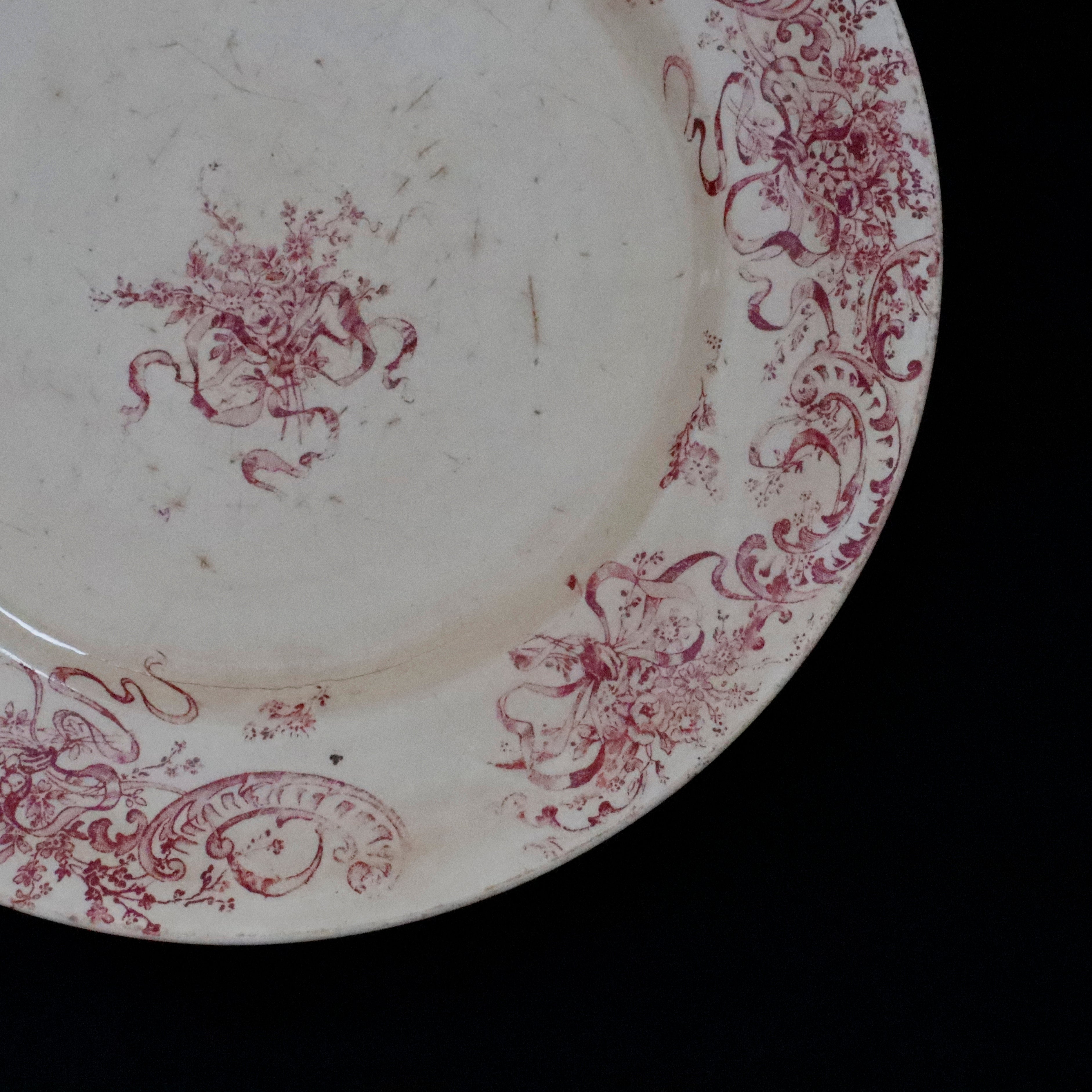 【美品】Creil et montereau CHARDONNERET 3609 Creil et Montereau | Plate “COQUET” – VISIONS