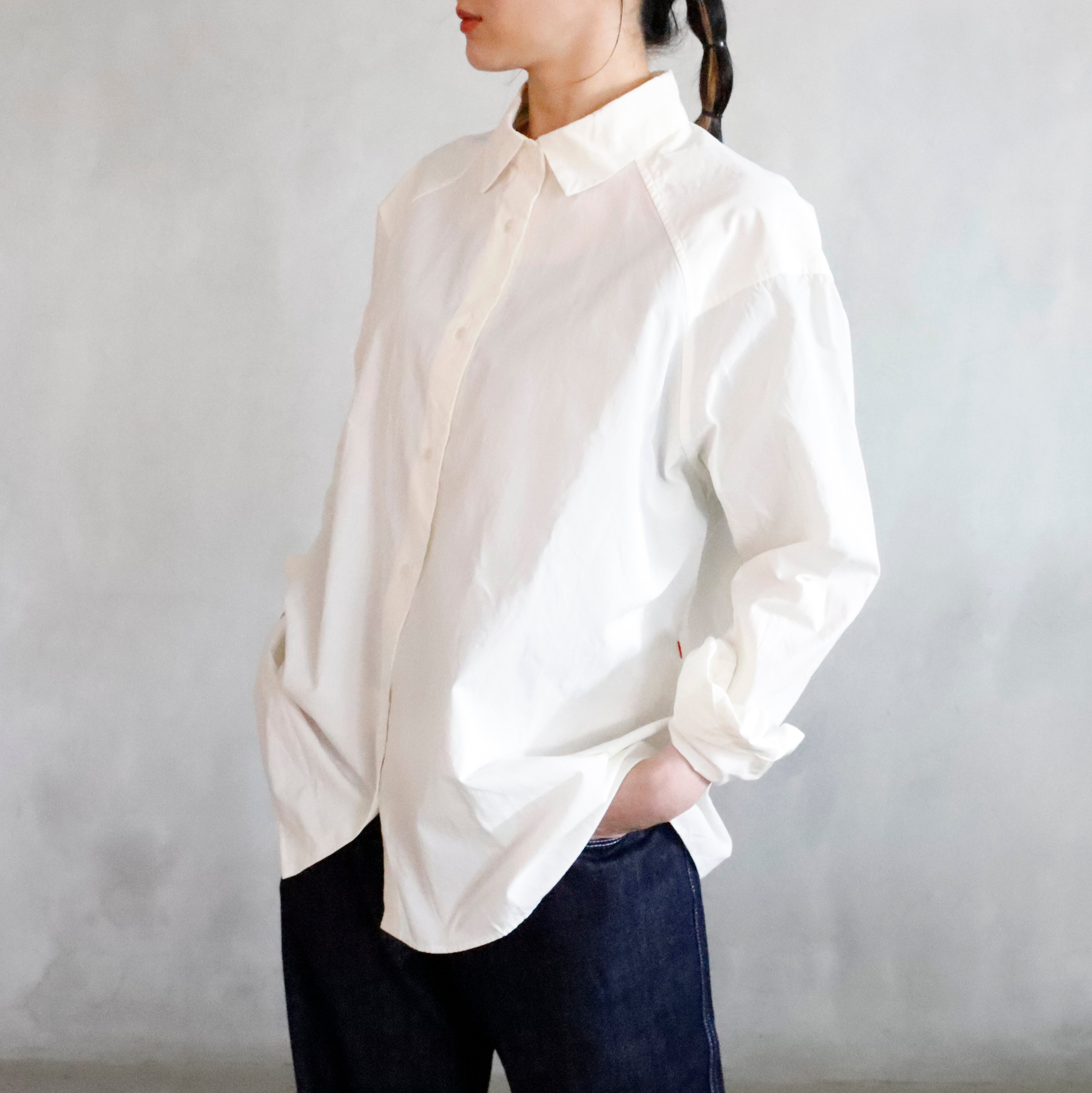 Casey Casey クラシックなペーパークロスシャツ Casey Casey