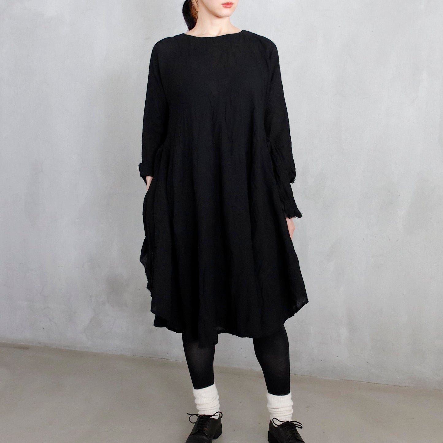 daniela gregis | dress olmo di lavato - black