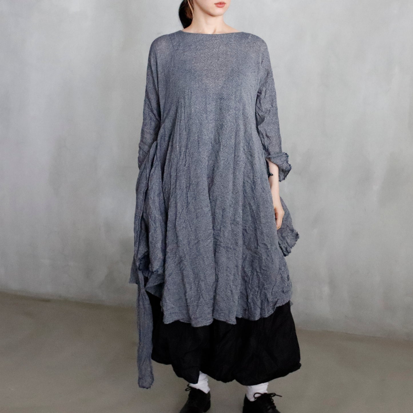 daniela gregis | dress olmo di lavato - cream navy blue