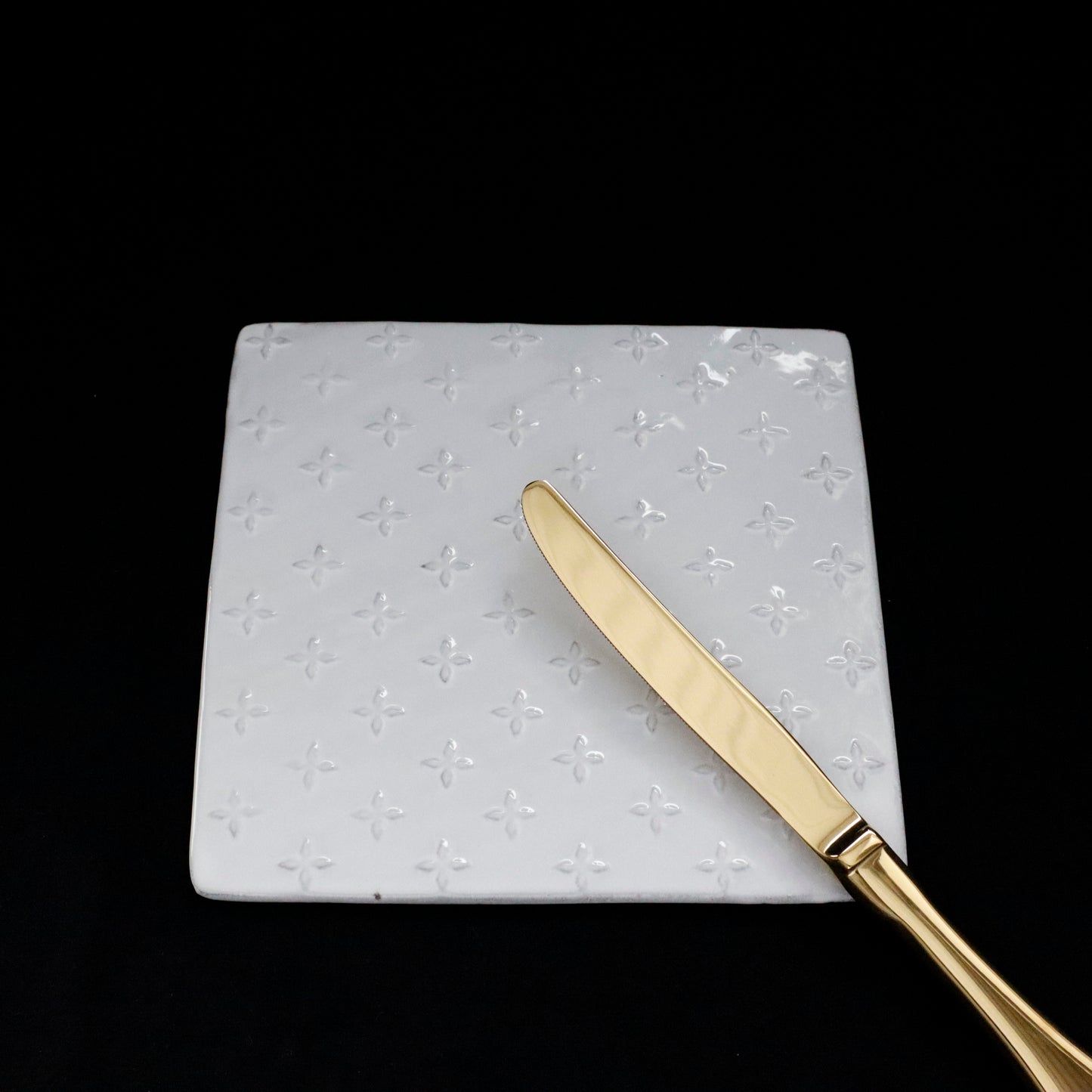 ASTIER de VILLATTE | Dessert Knife ─ Titanium Gold Finish Shiny