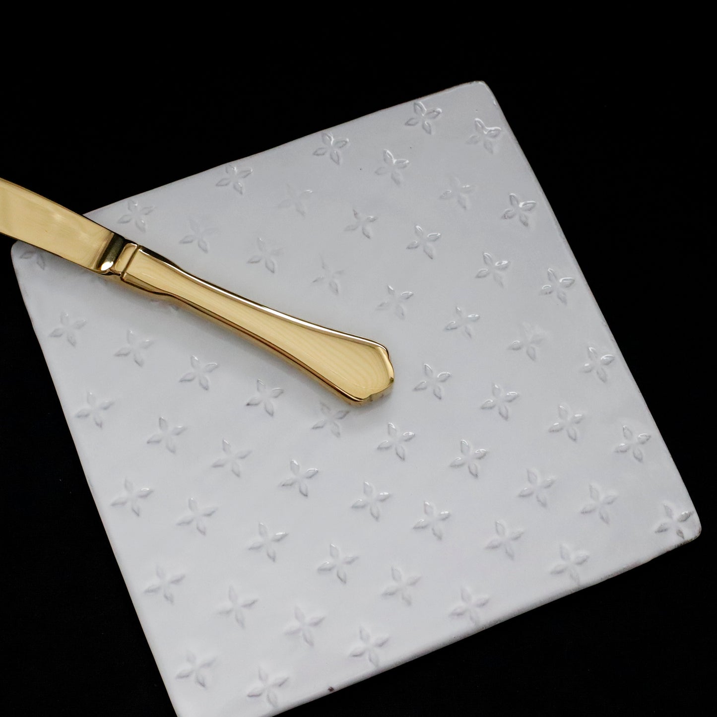 ASTIER de VILLATTE | Dessert Knife ─ Titanium Gold Finish Shiny