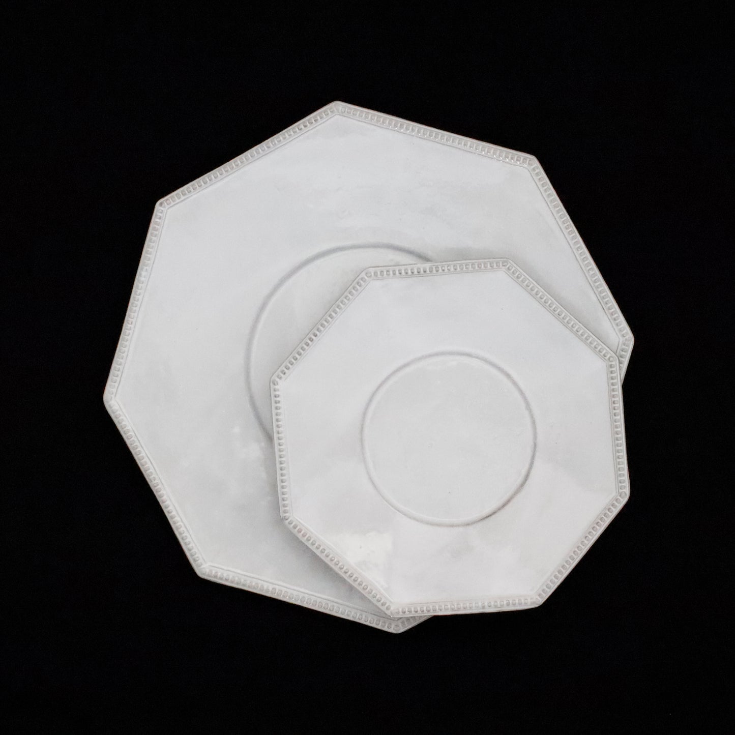 ASTIER de VILLATTE | “Perles" Octagonal Dessert Plate