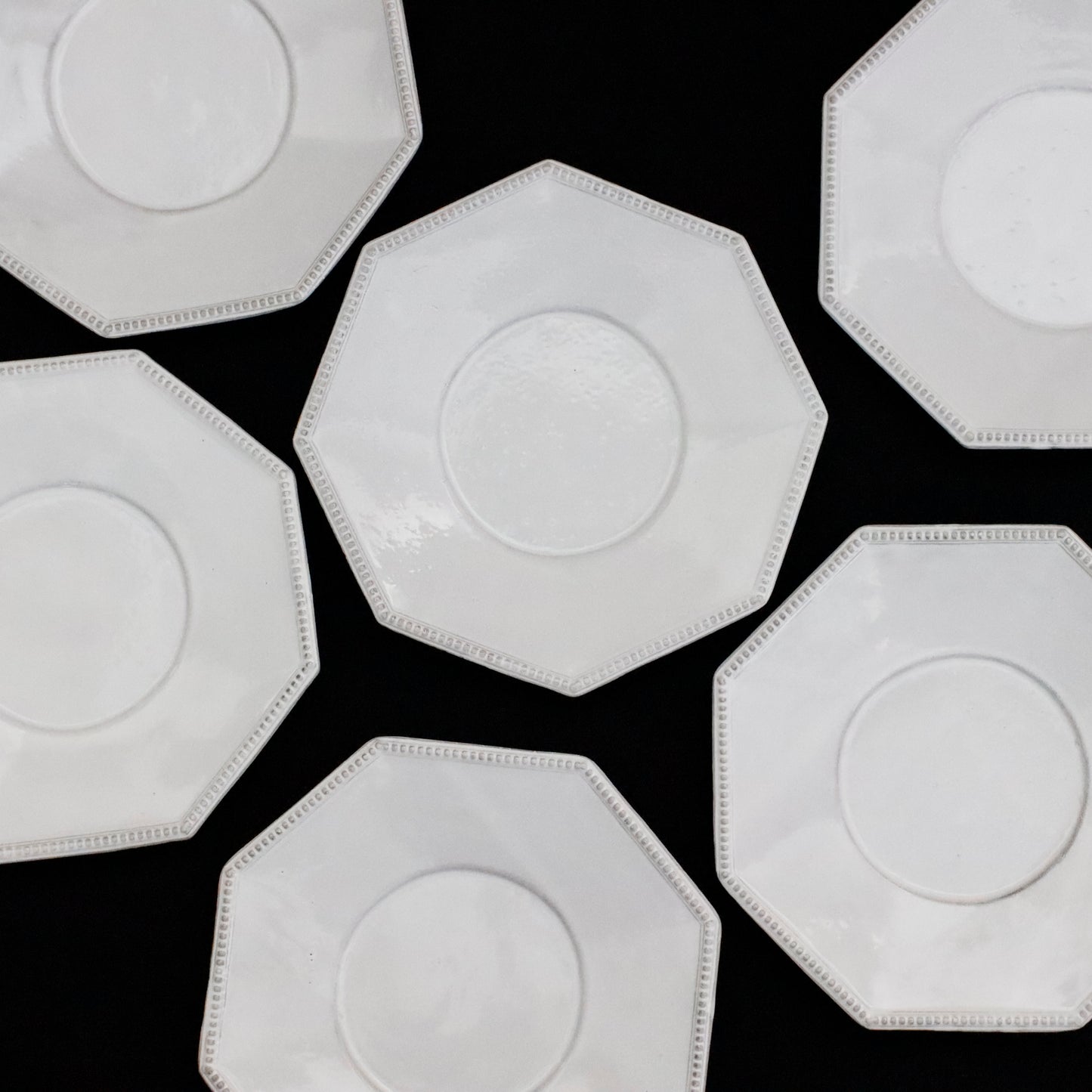 ASTIER de VILLATTE | “Perles" Octagonal Dessert Plate
