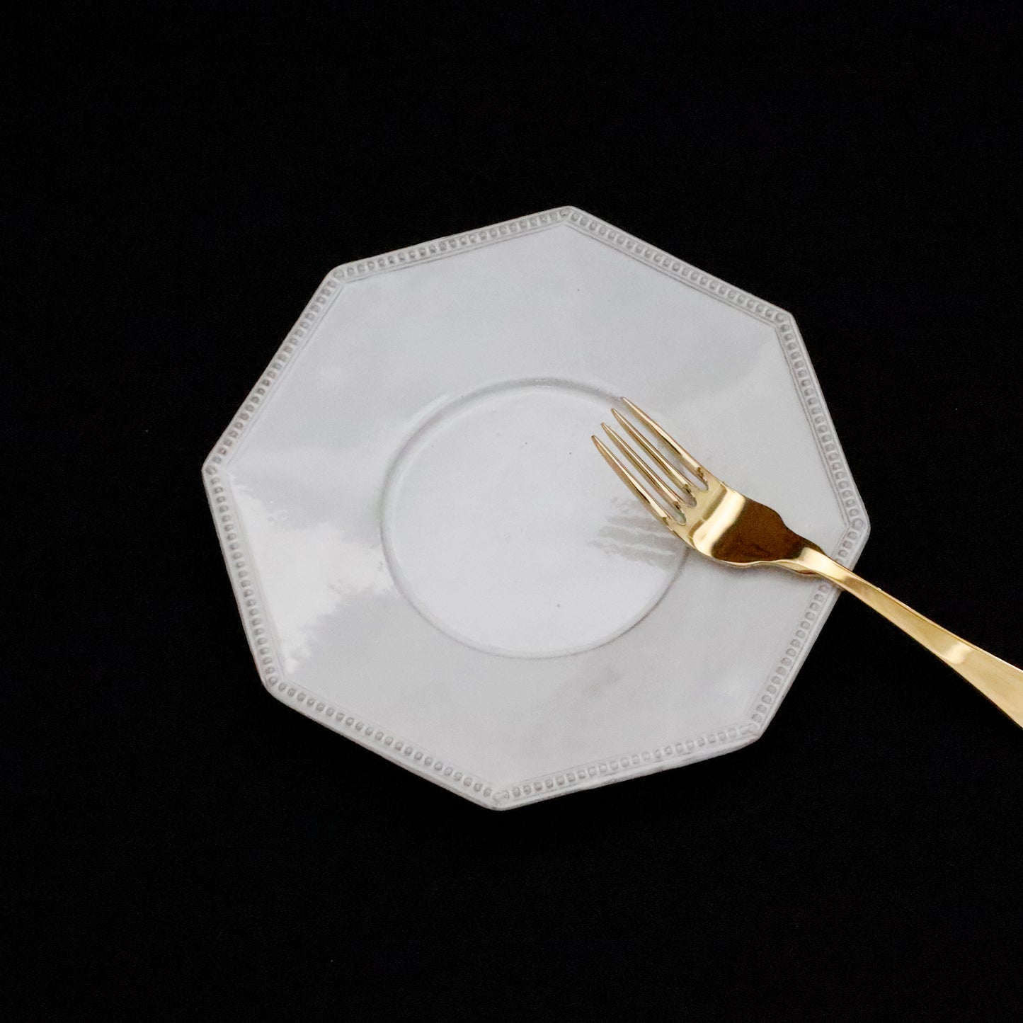 ASTIER de VILLATTE | “Perles" Octagonal Dessert Plate