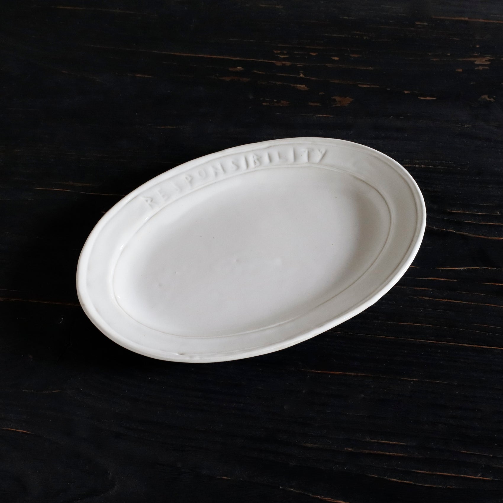 REGULAR | RESPONSIBILITY - Oval Plate_M